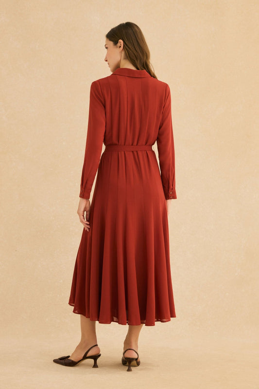 Vestido CORA Teja Mencía - BIMANI