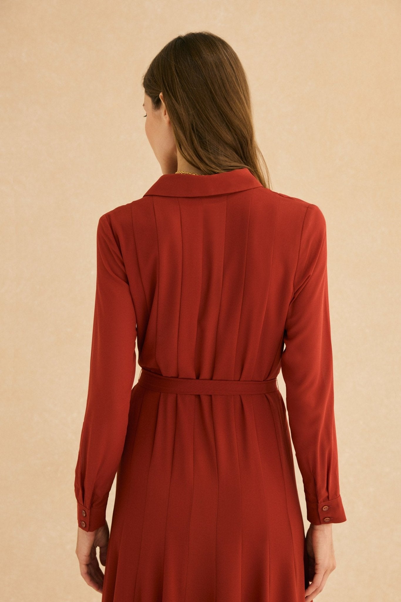 Vestido CORA Teja Mencía - BIMANI