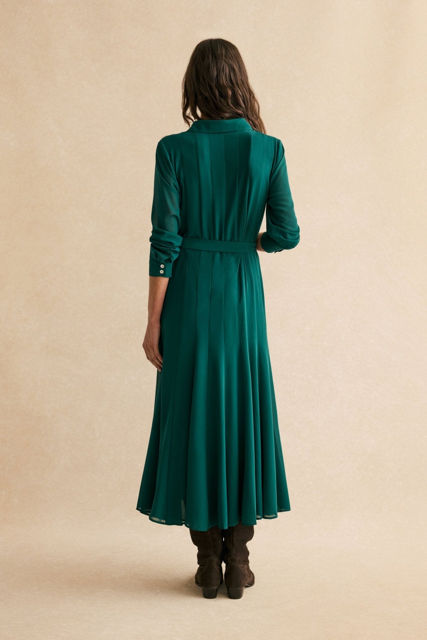 Vestido CORA Verde Hiedra - BIMANI