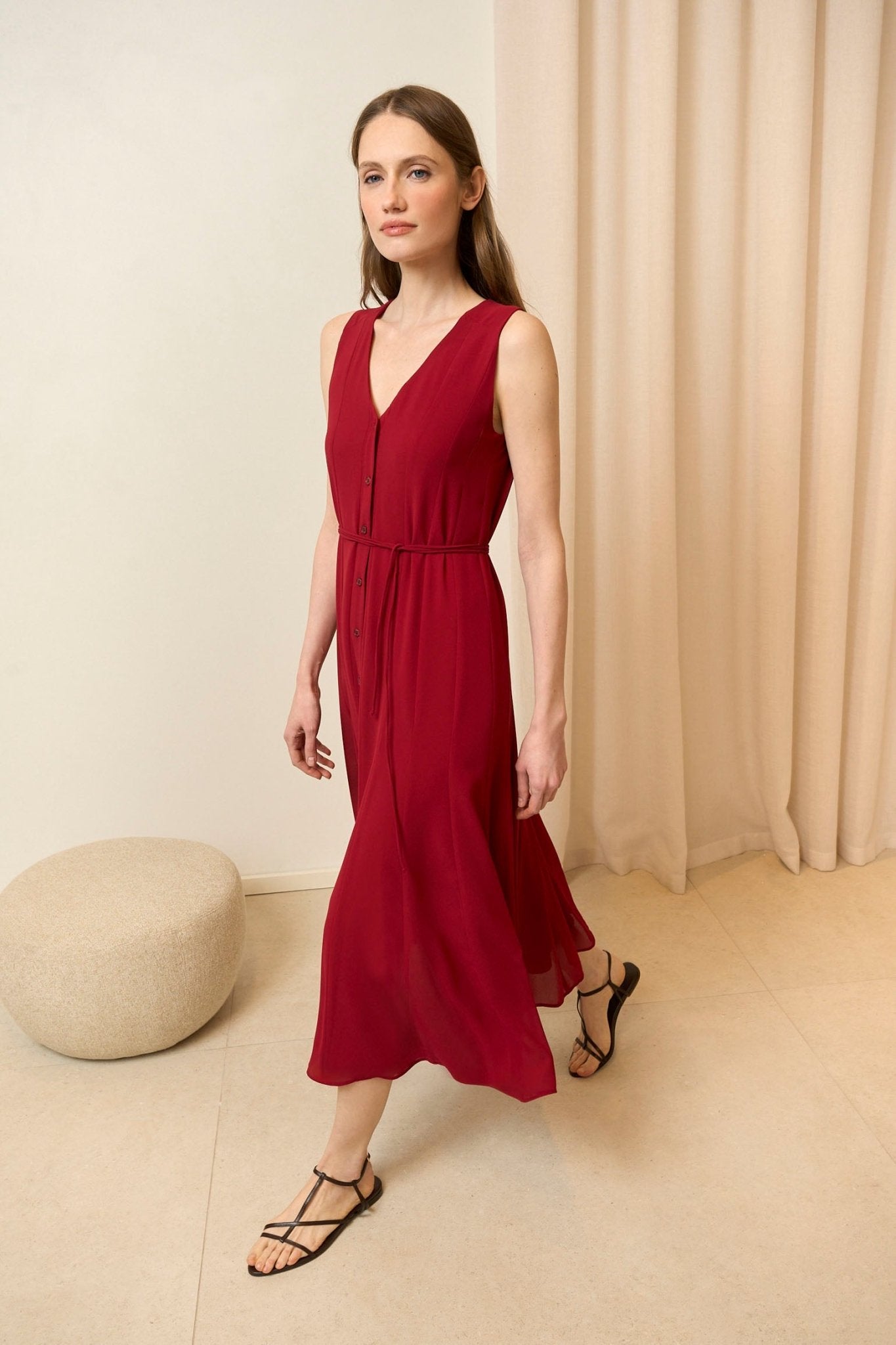 Vestido CORALIMA Granate Magma - BIMANI