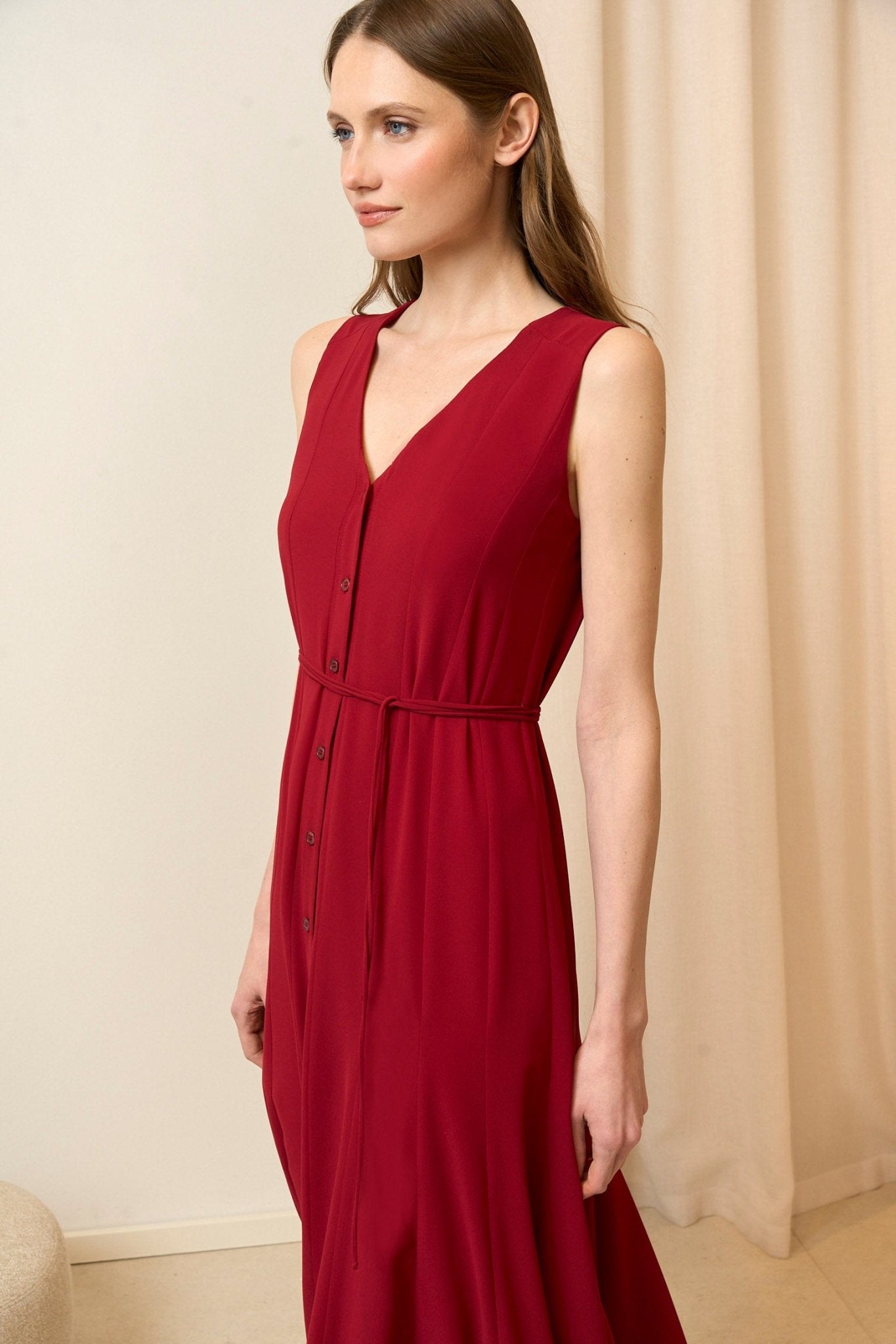 Vestido CORALIMA Granate Magma - BIMANI