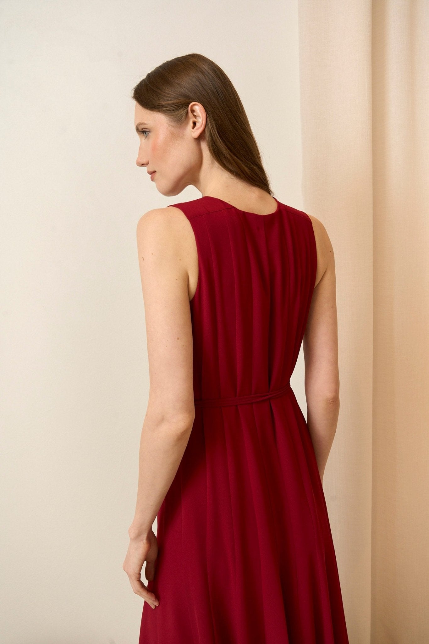 Vestido CORALIMA Granate Magma - BIMANI