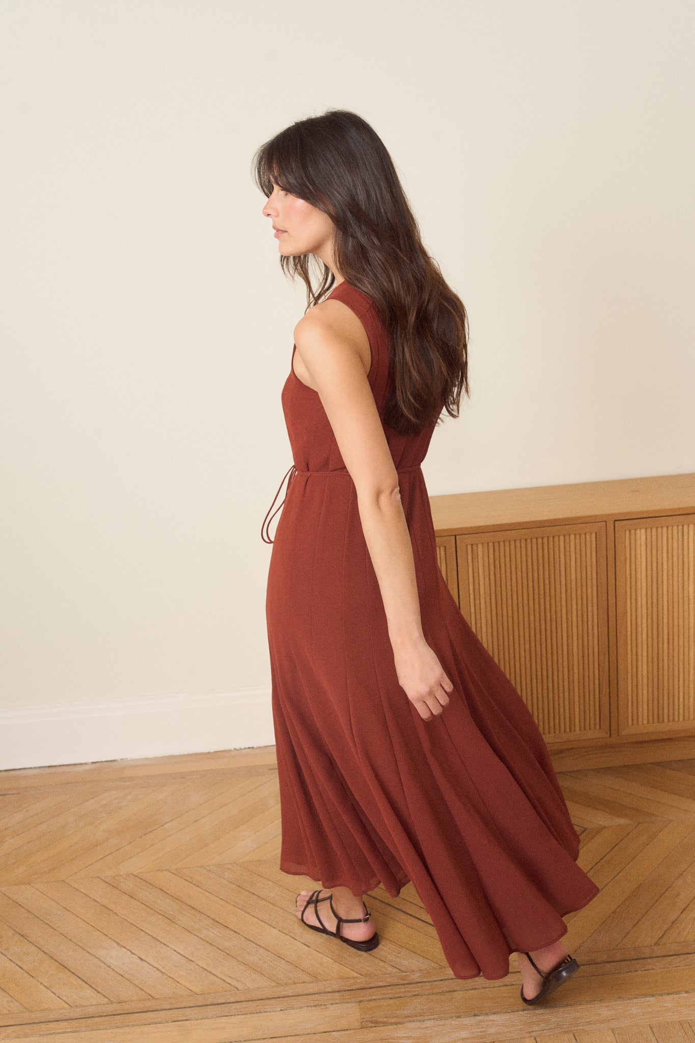 Vestido CORALIMA Teja Caldero - BIMANI