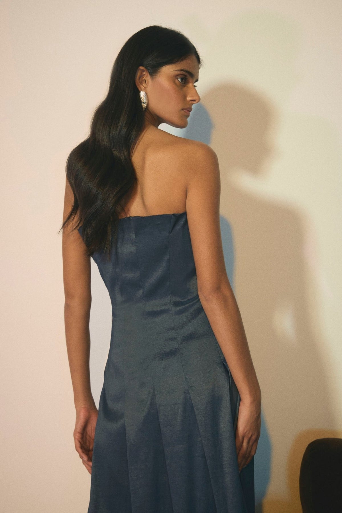 Vestido CORDELIA Azul Petróleo - BIMANI