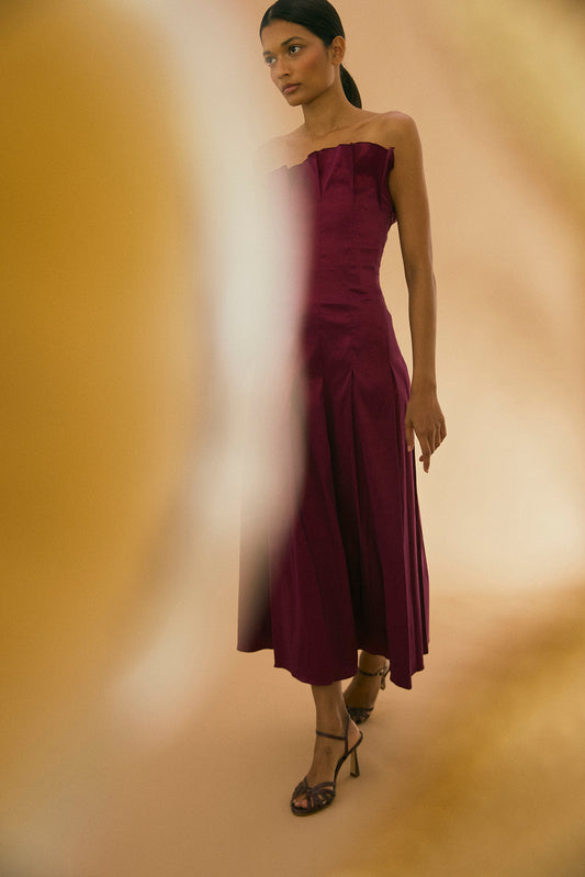 Vestido CORDELIA Burdeos - BIMANI