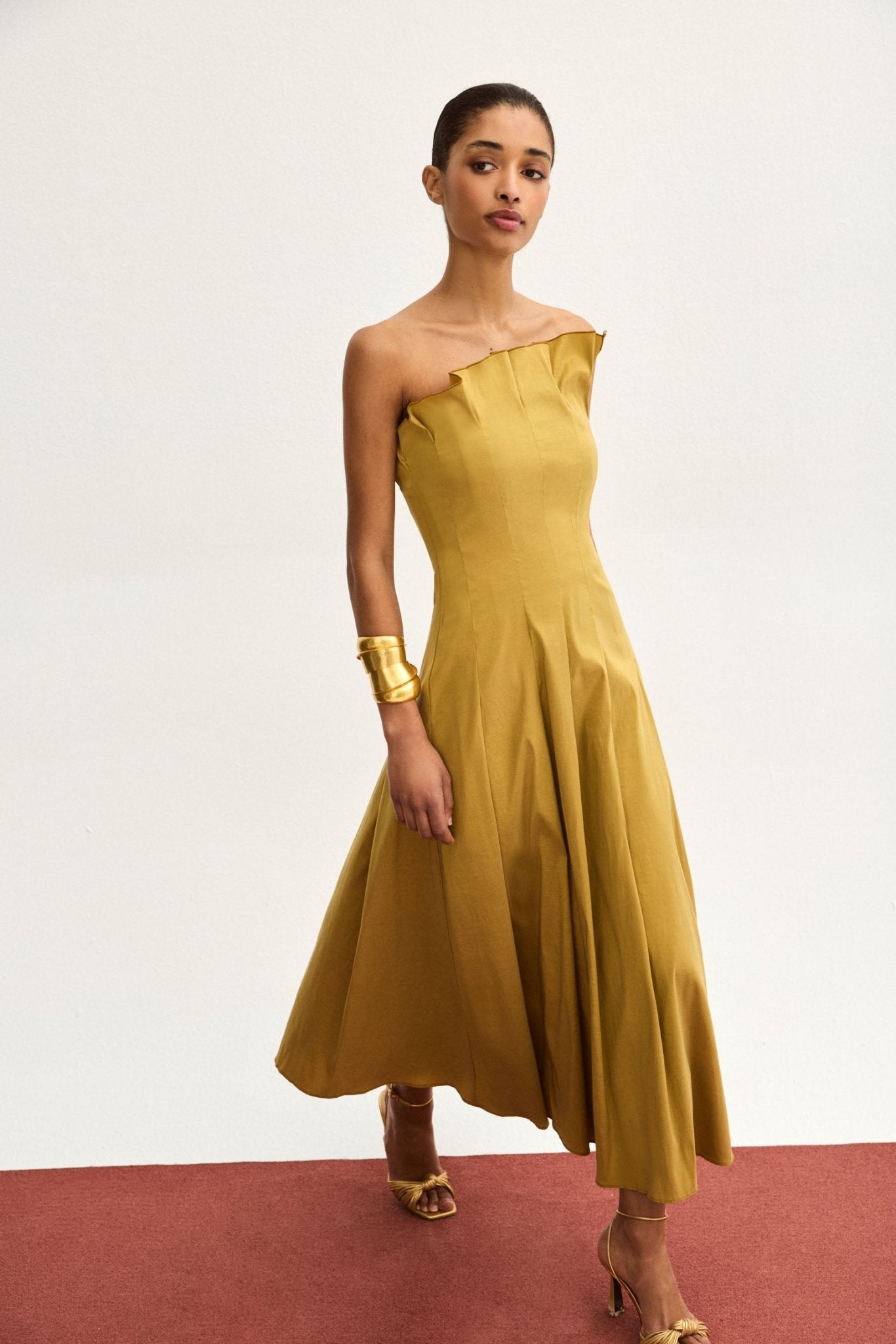 Vestido CORDELIA Oliva Peridoto - BIMANI