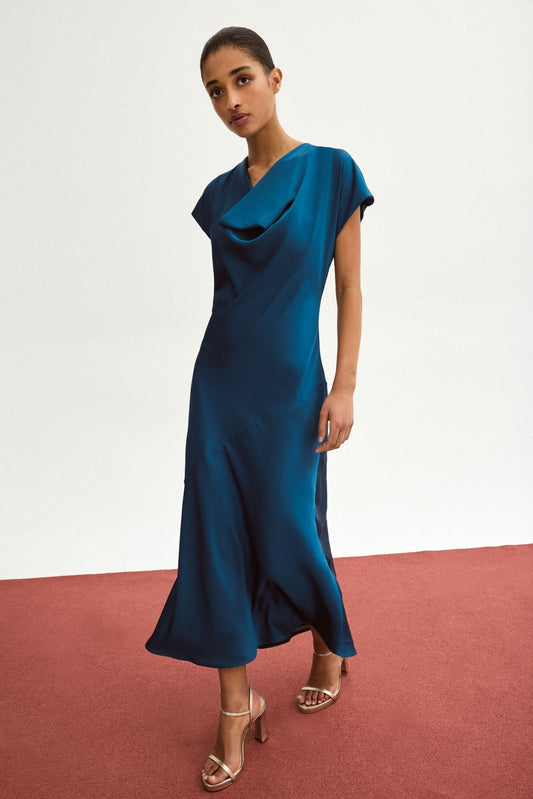 Vestido COSIMA Azul Basalto - BIMANI