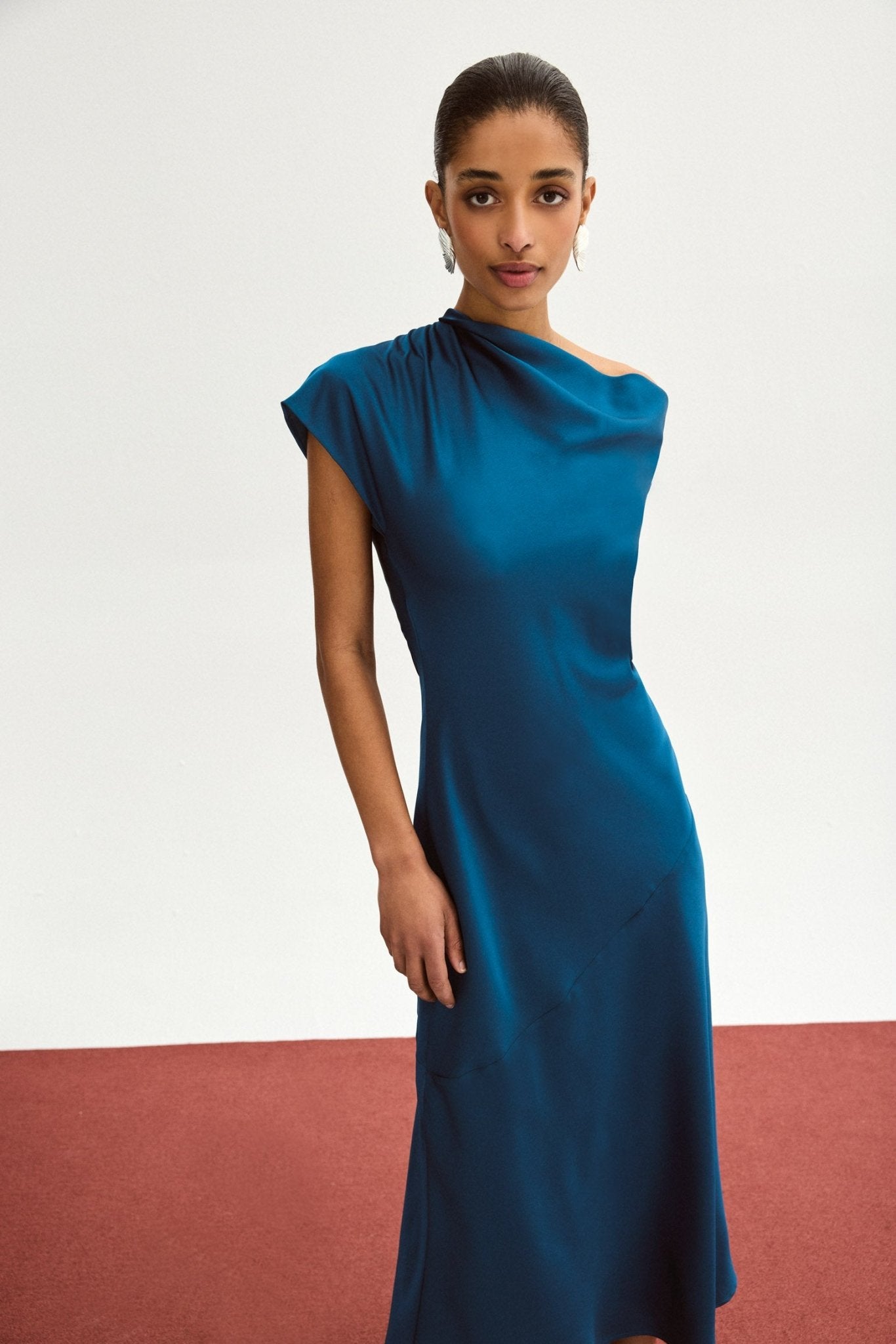 Vestido COSIMA Azul Basalto - BIMANI