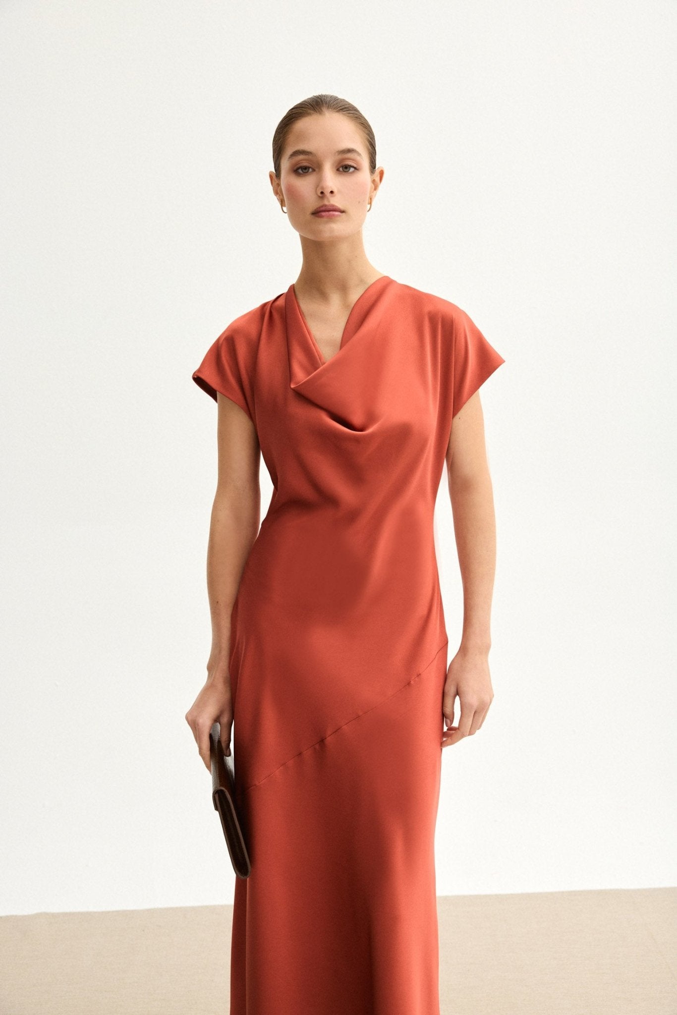 Vestido COSIMA Teja Caldero - BIMANI