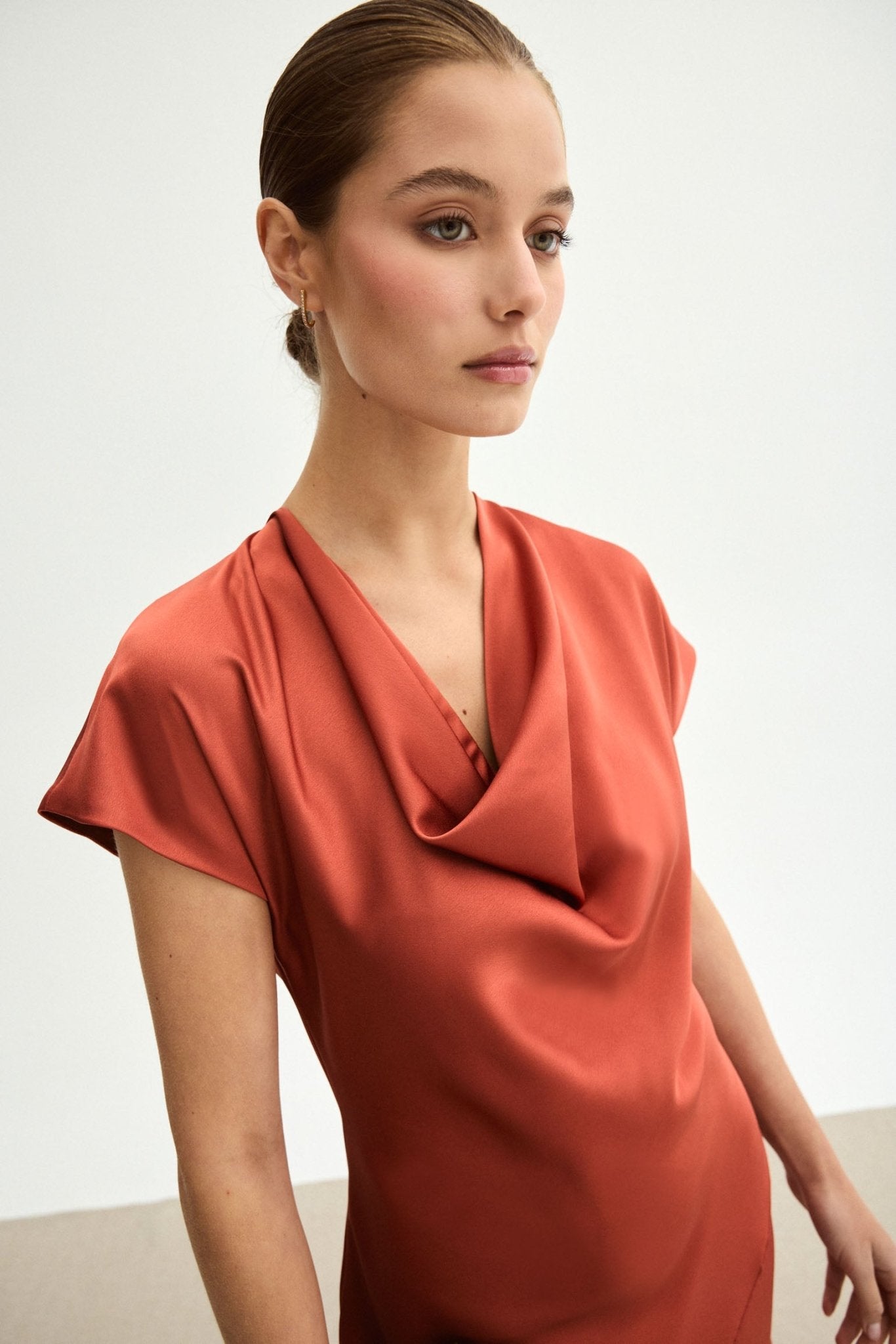 Vestido COSIMA Teja Caldero - BIMANI