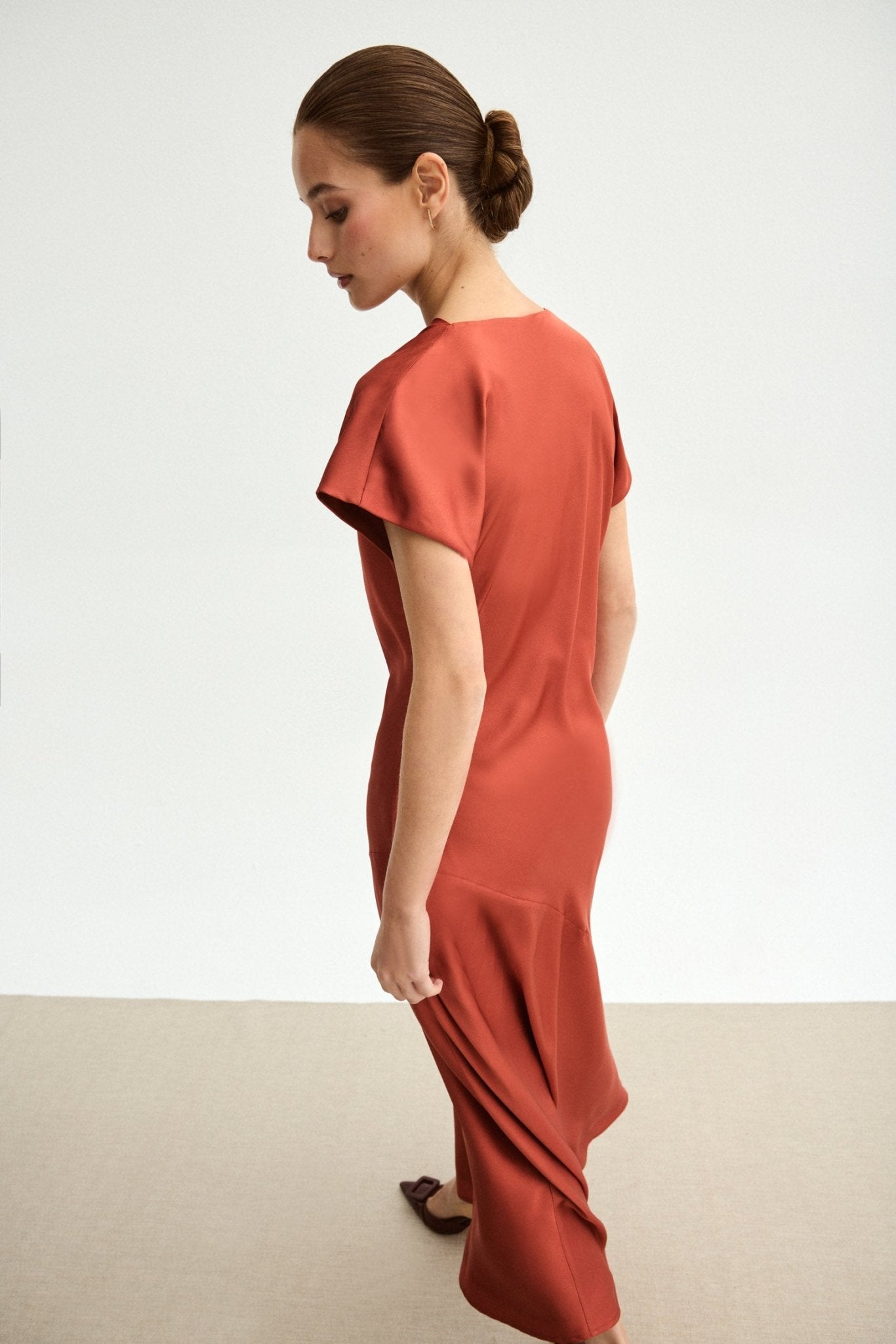 Vestido COSIMA Teja Caldero - BIMANI