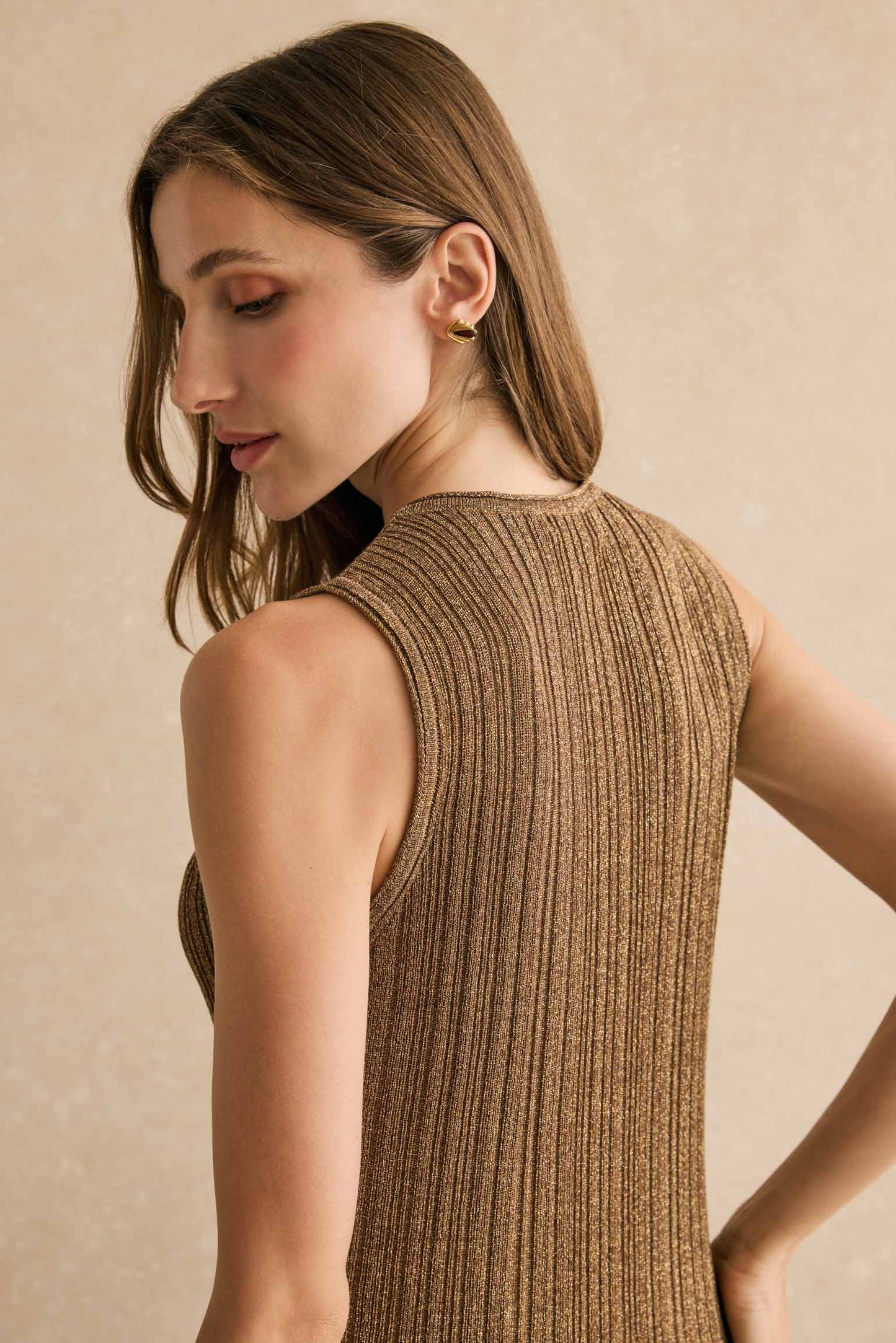 Vestido DALIA Bronce - BIMANI