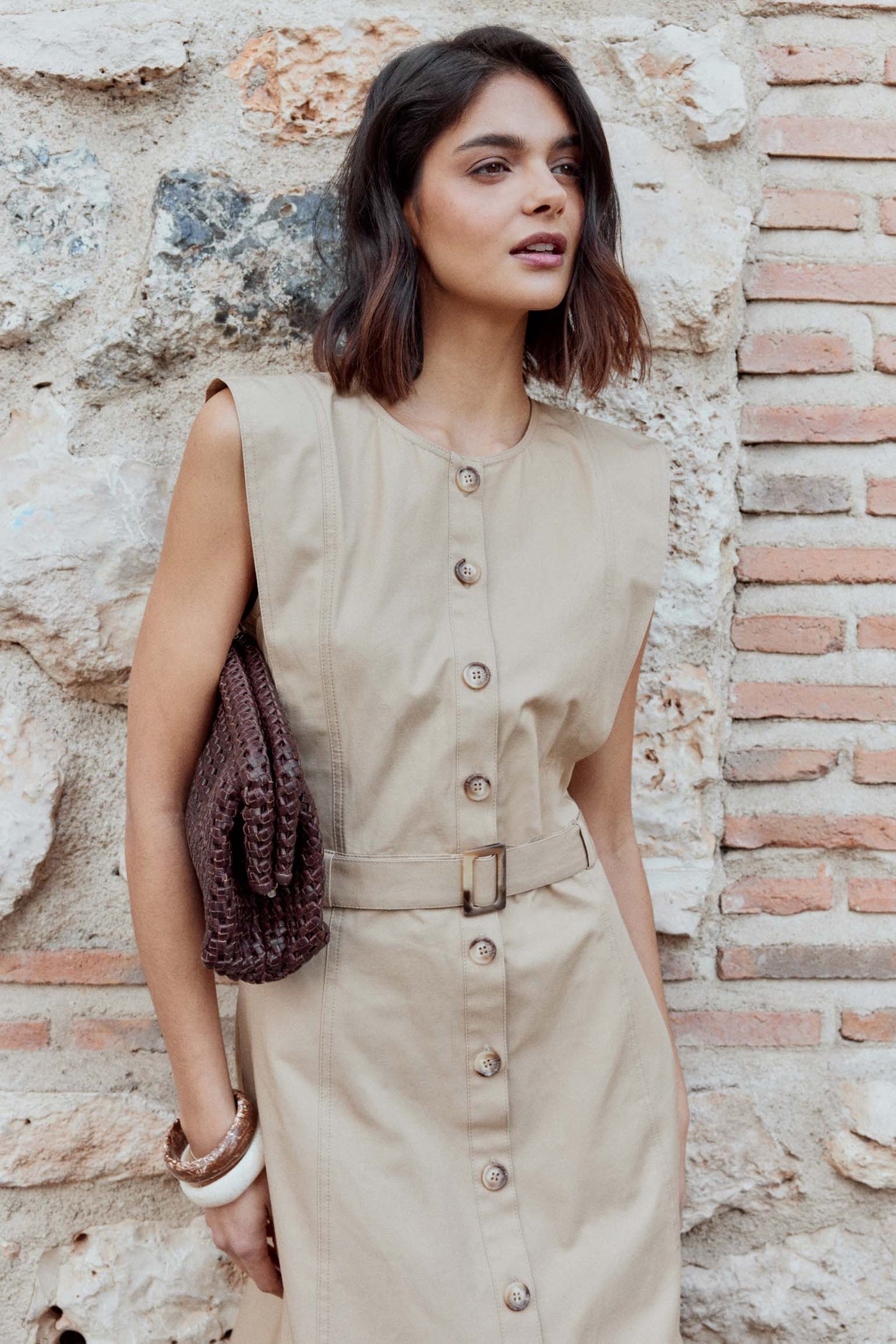 Vestido DINAN Beige - BIMANI