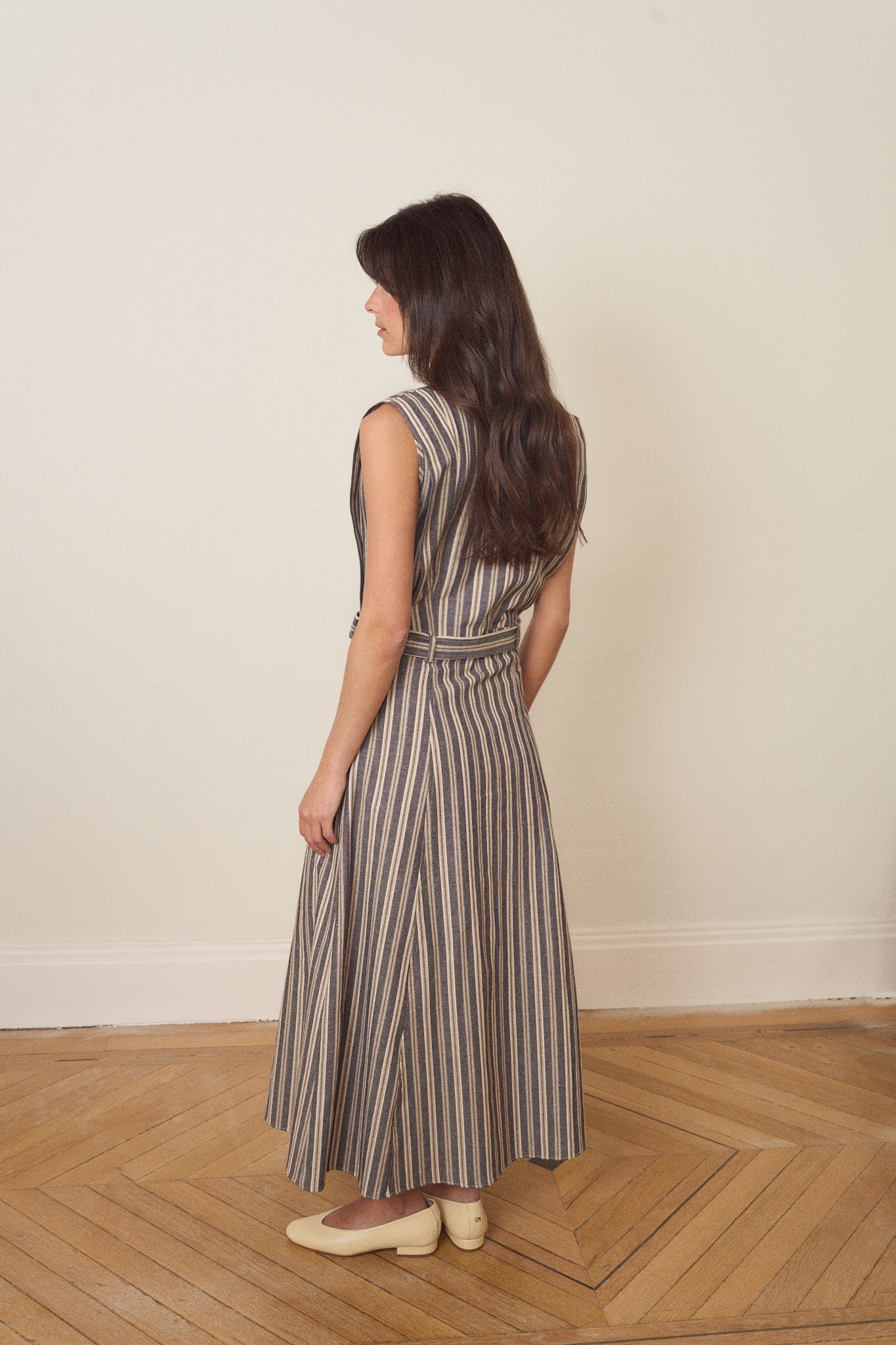 Vestido DINAN Rayas Azul - BIMANI