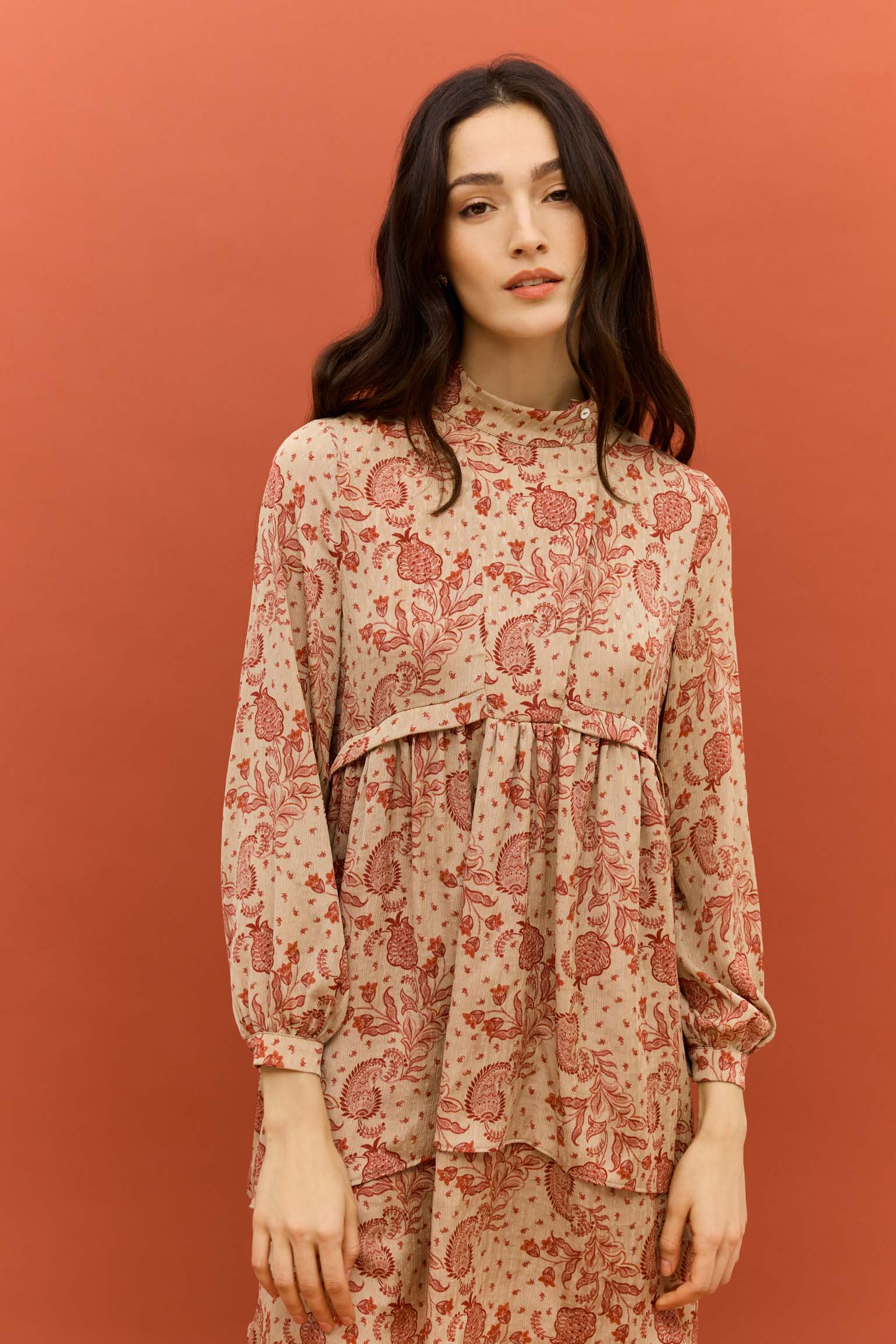 Vestido DUNA Estampado Teja - BIMANI