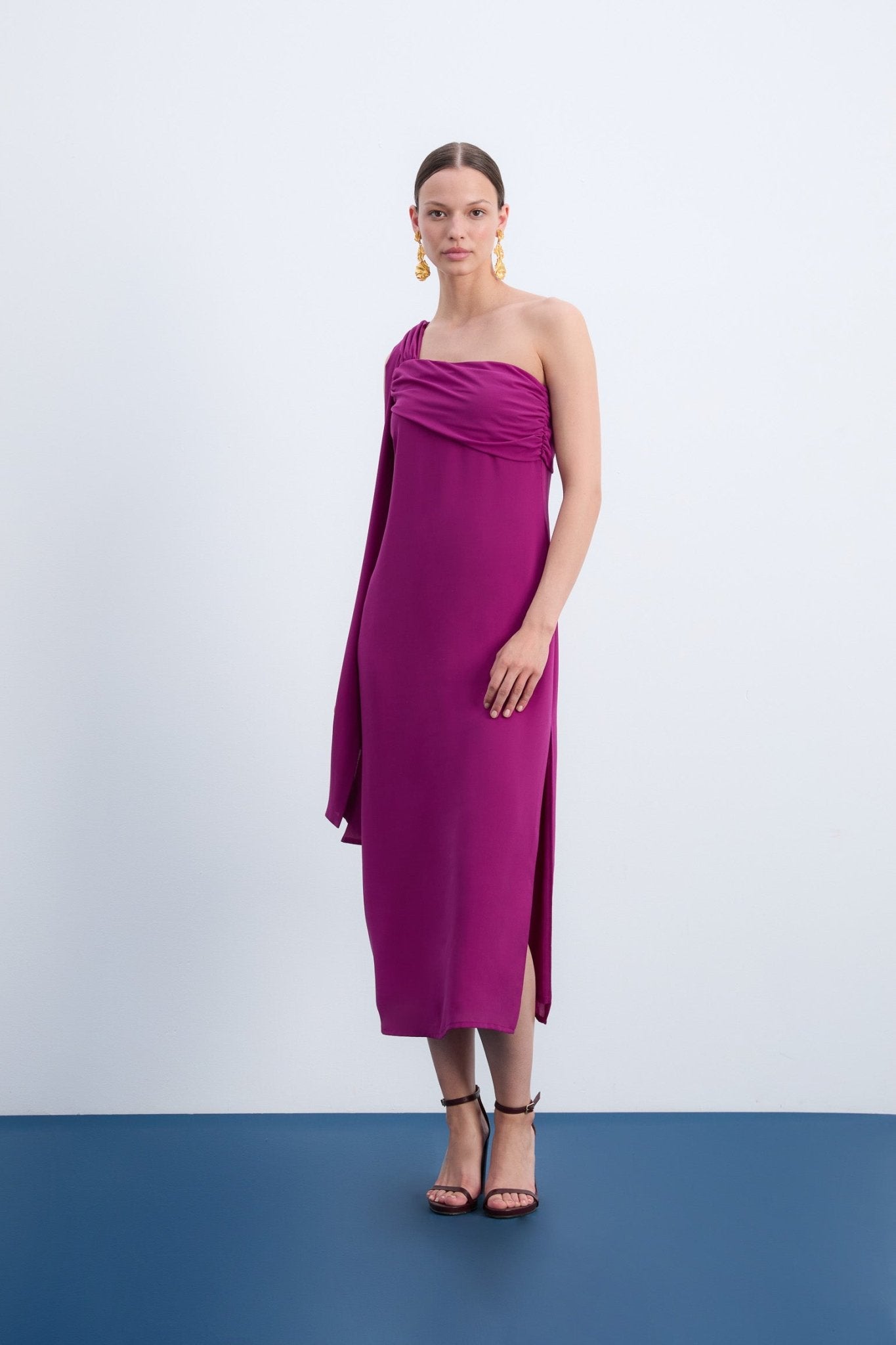 Magenta purple dress best sale