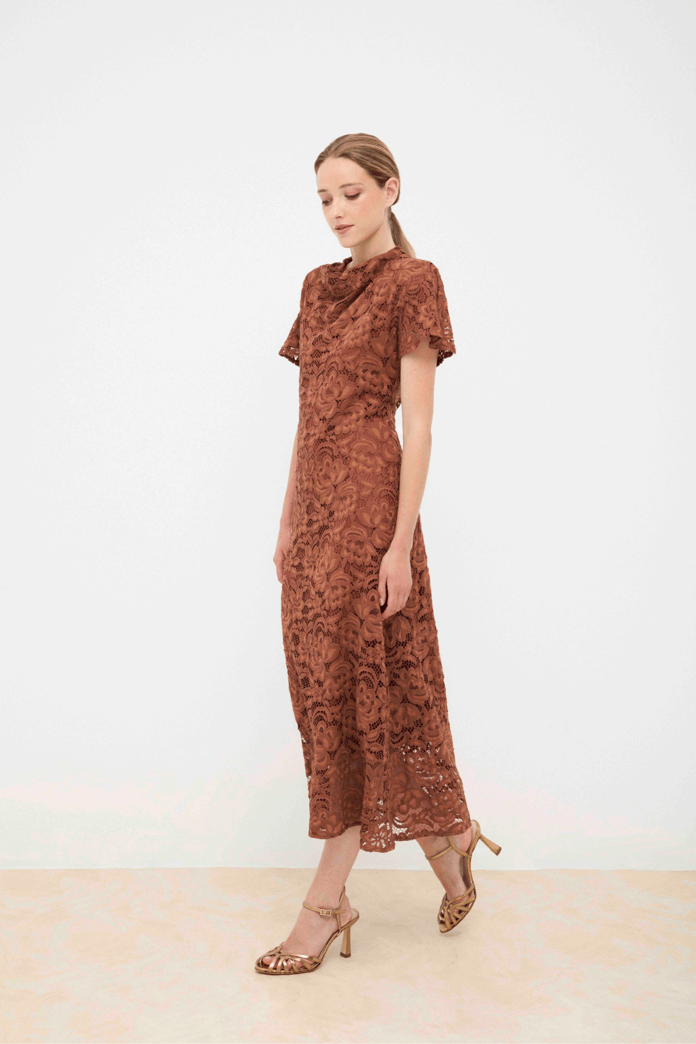 Vestido FIORELLA Terracota