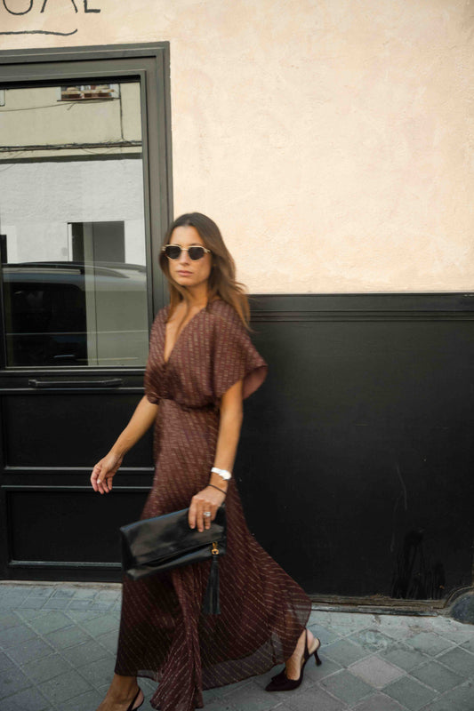 GAIA Terracotta Print Dress