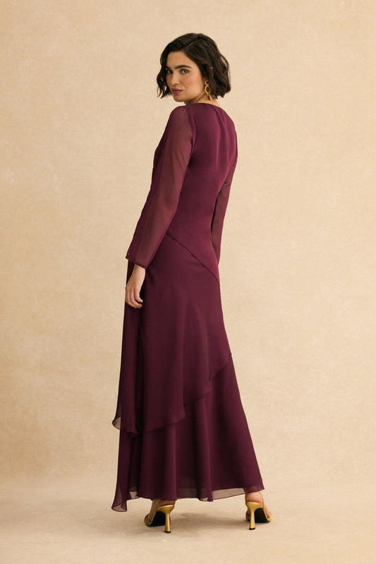 Vestido GIA Burdeos Monastrell - BIMANI