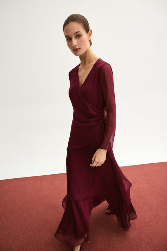 Vestido GIA Cereza Árida - BIMANI