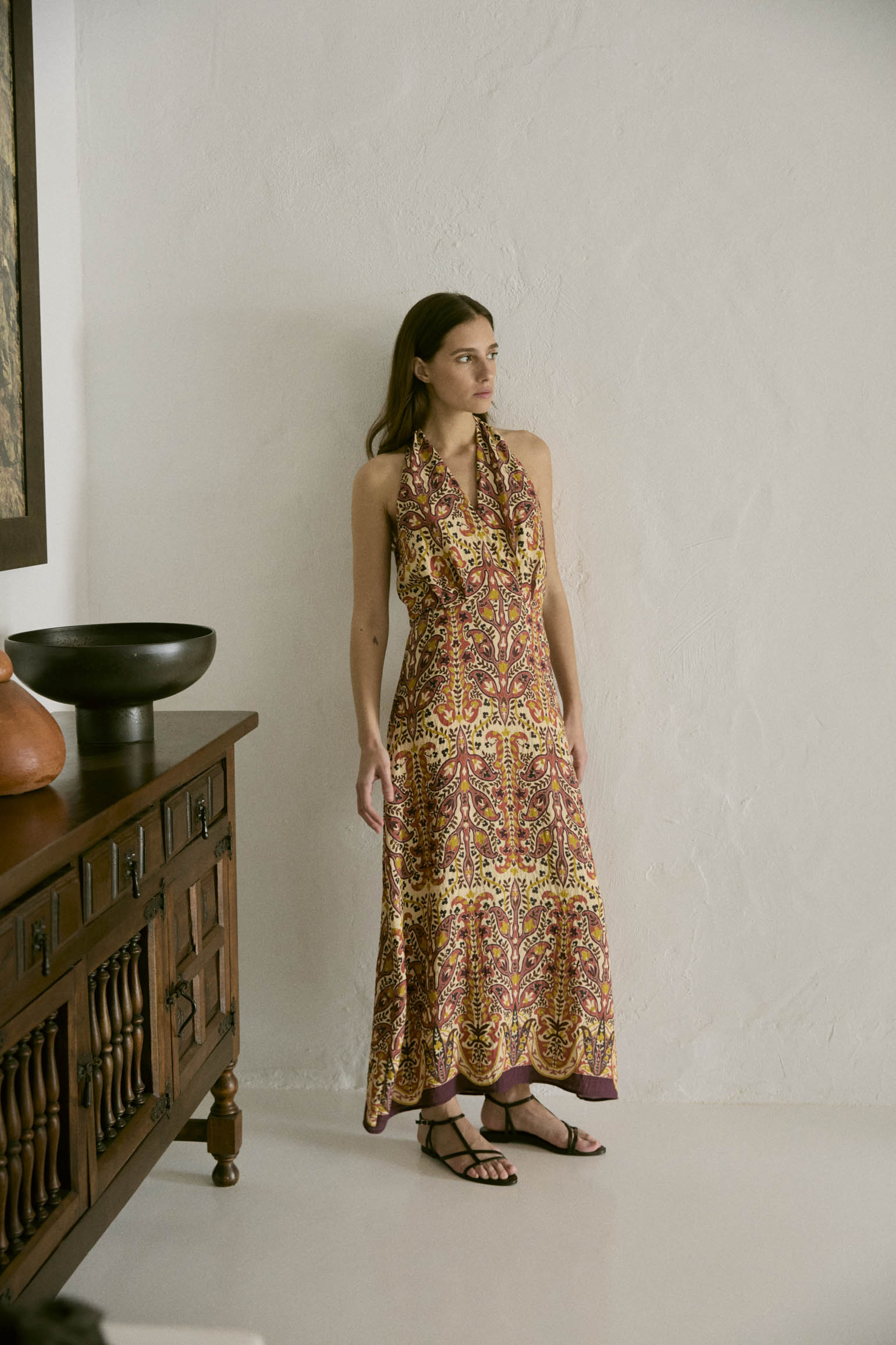 Vestido GRESIA Estampado Mocca - BIMANI
