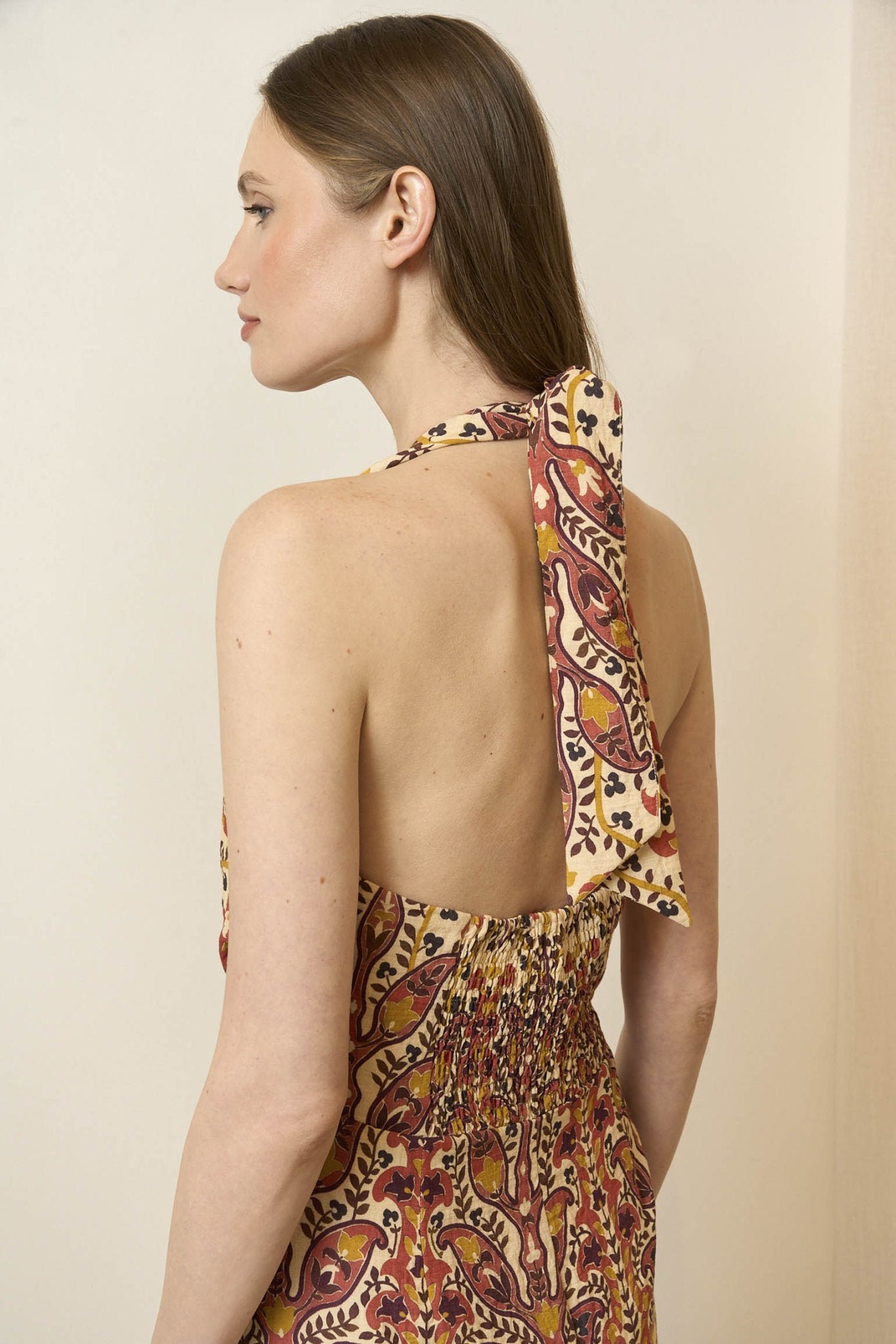 Vestido GRESIA Estampado Mocca - BIMANI