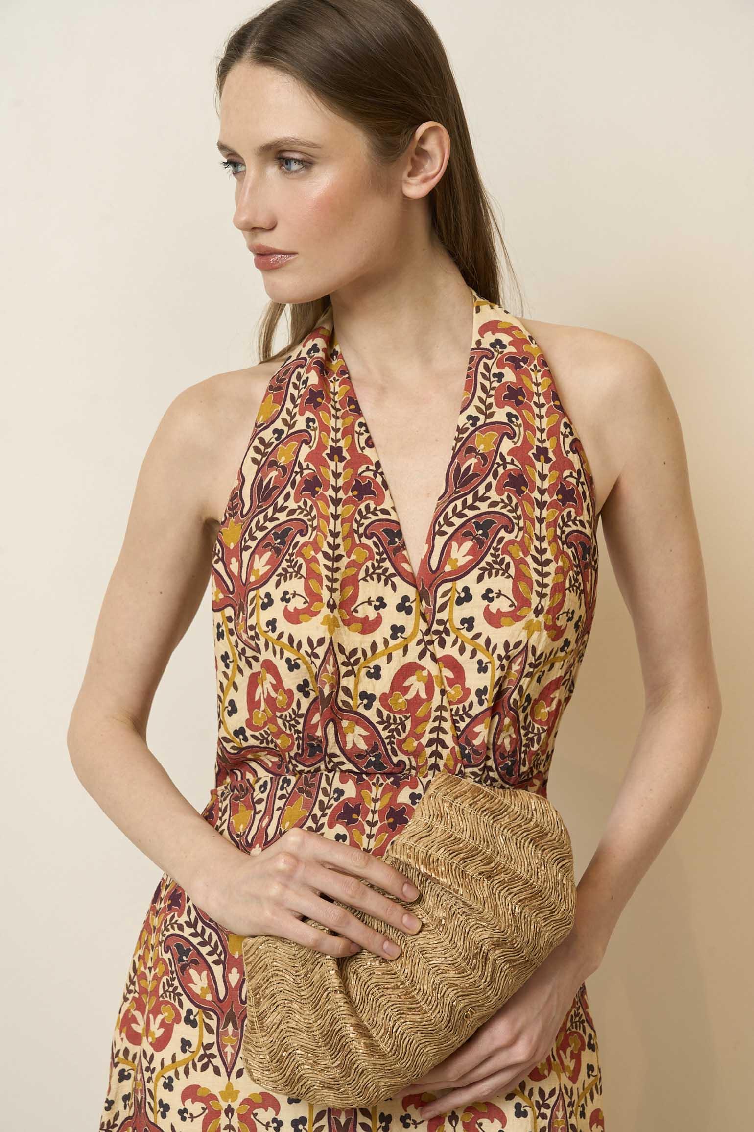 Vestido GRESIA Estampado Mocca - BIMANI