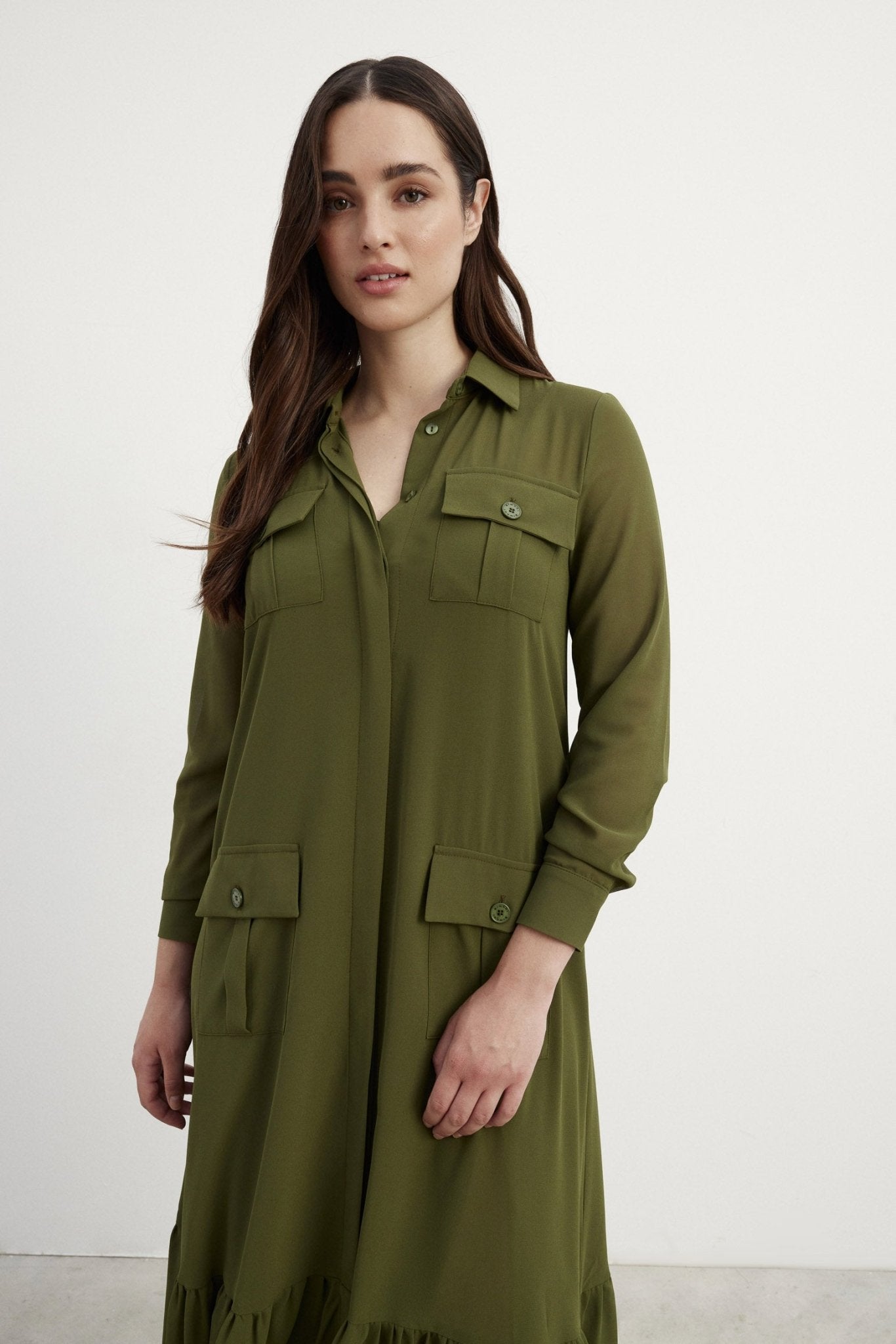 Vestido HAZEL Khaki - BIMANI