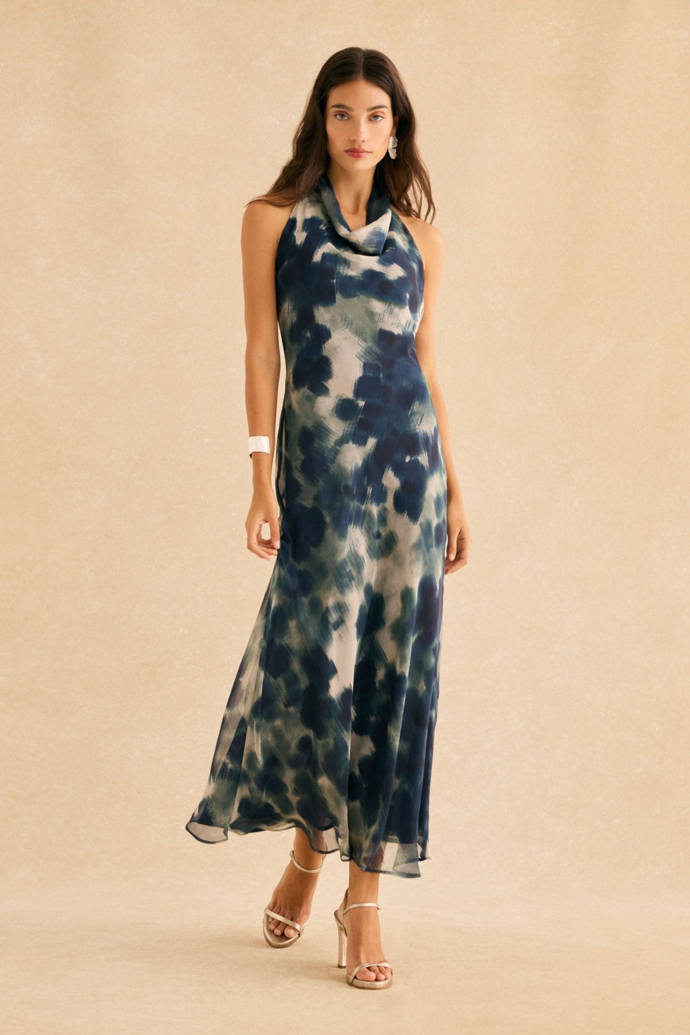 Vestido HELENA Estampado Azul - BIMANI