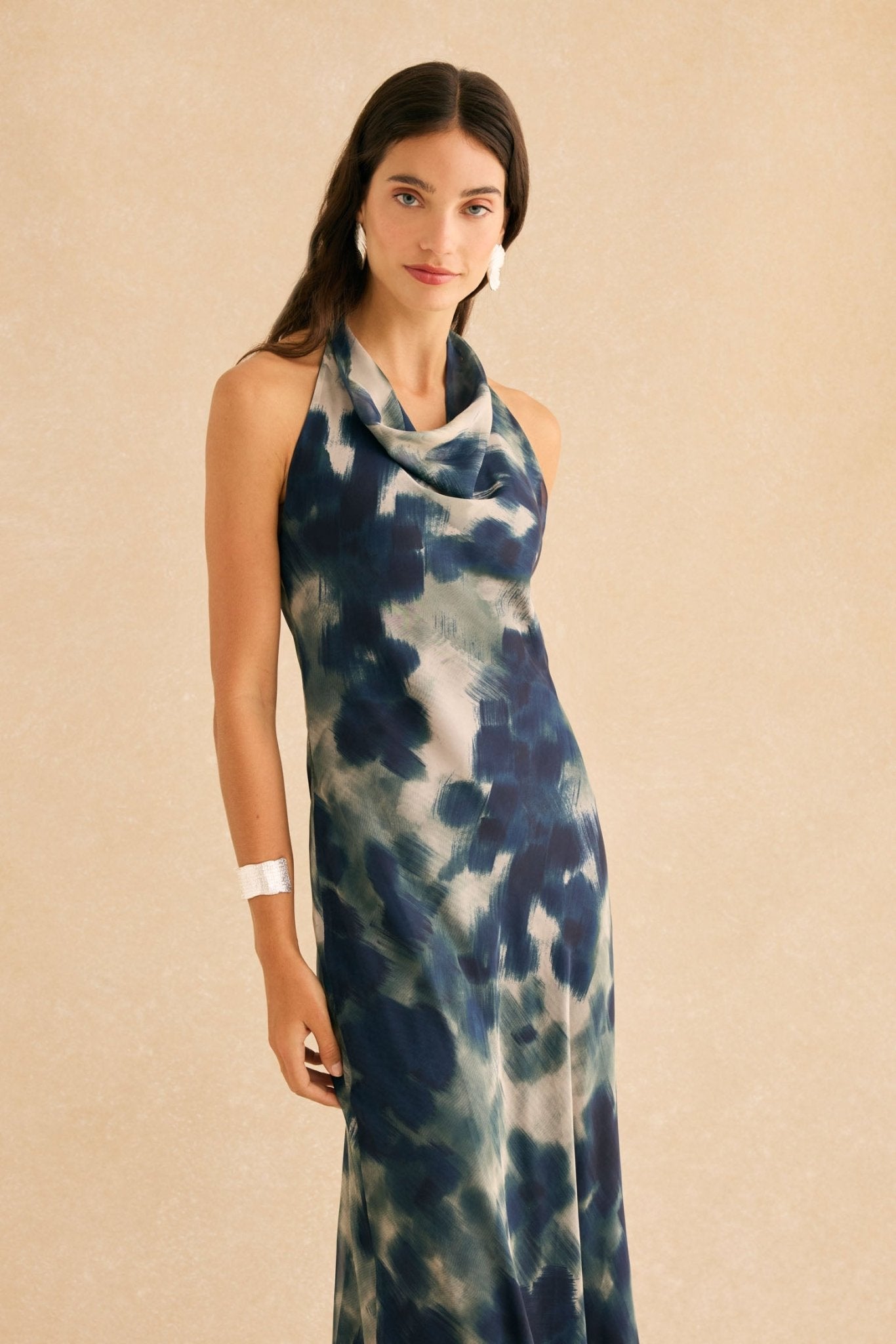 Vestido HELENA Estampado Azul - BIMANI