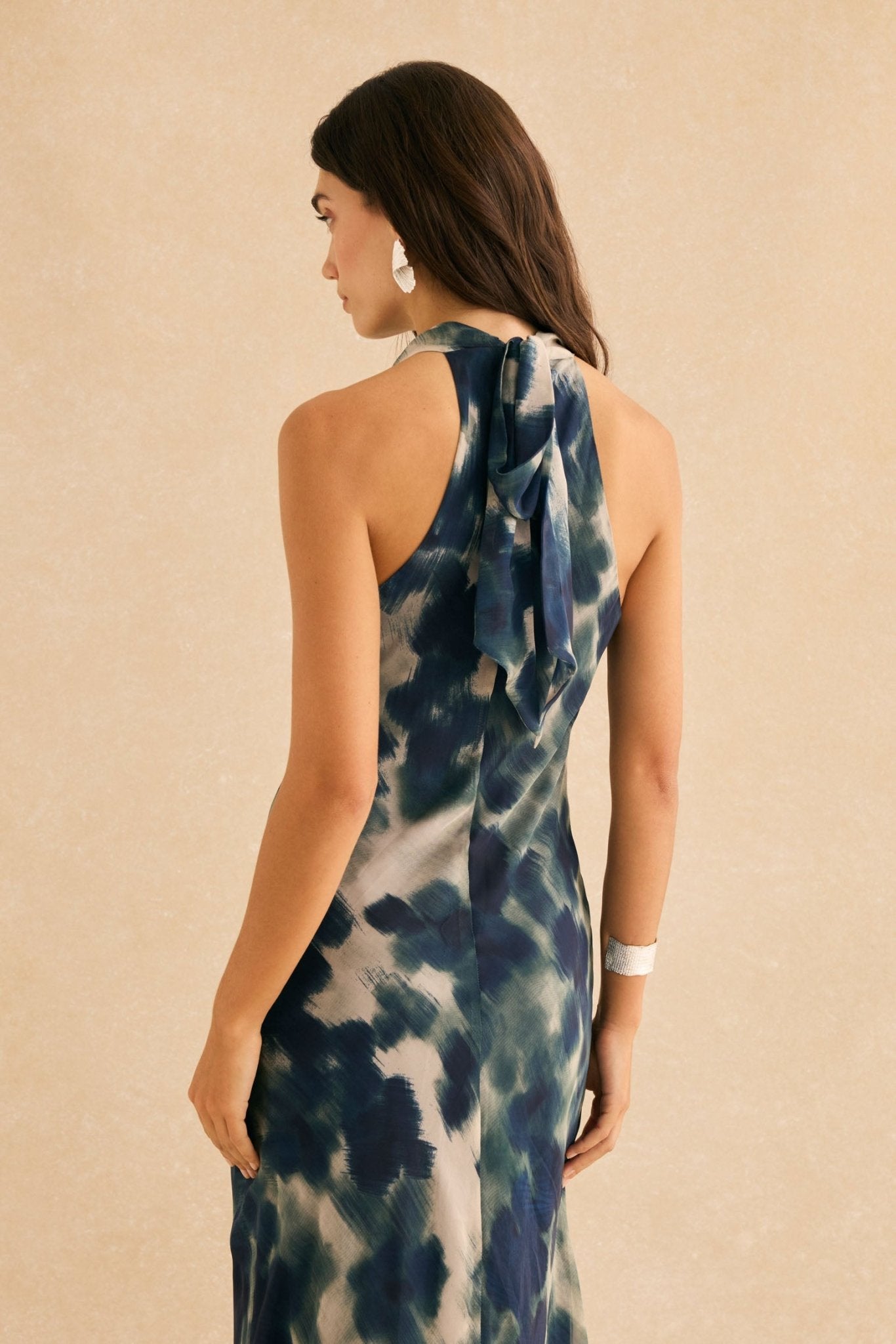 Vestido HELENA Estampado Azul - BIMANI