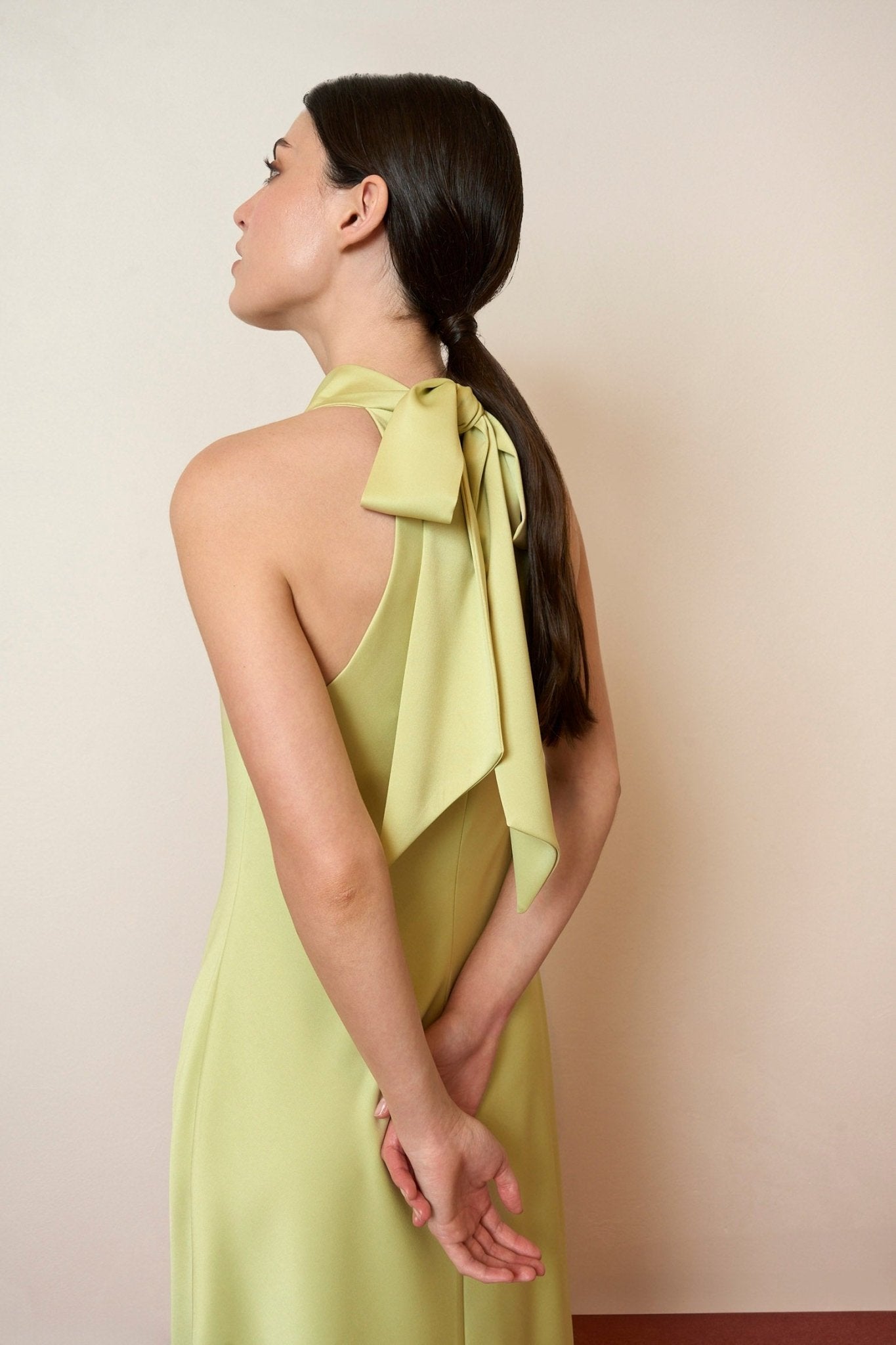 Vestido HELENA Verde Salvia - BIMANI