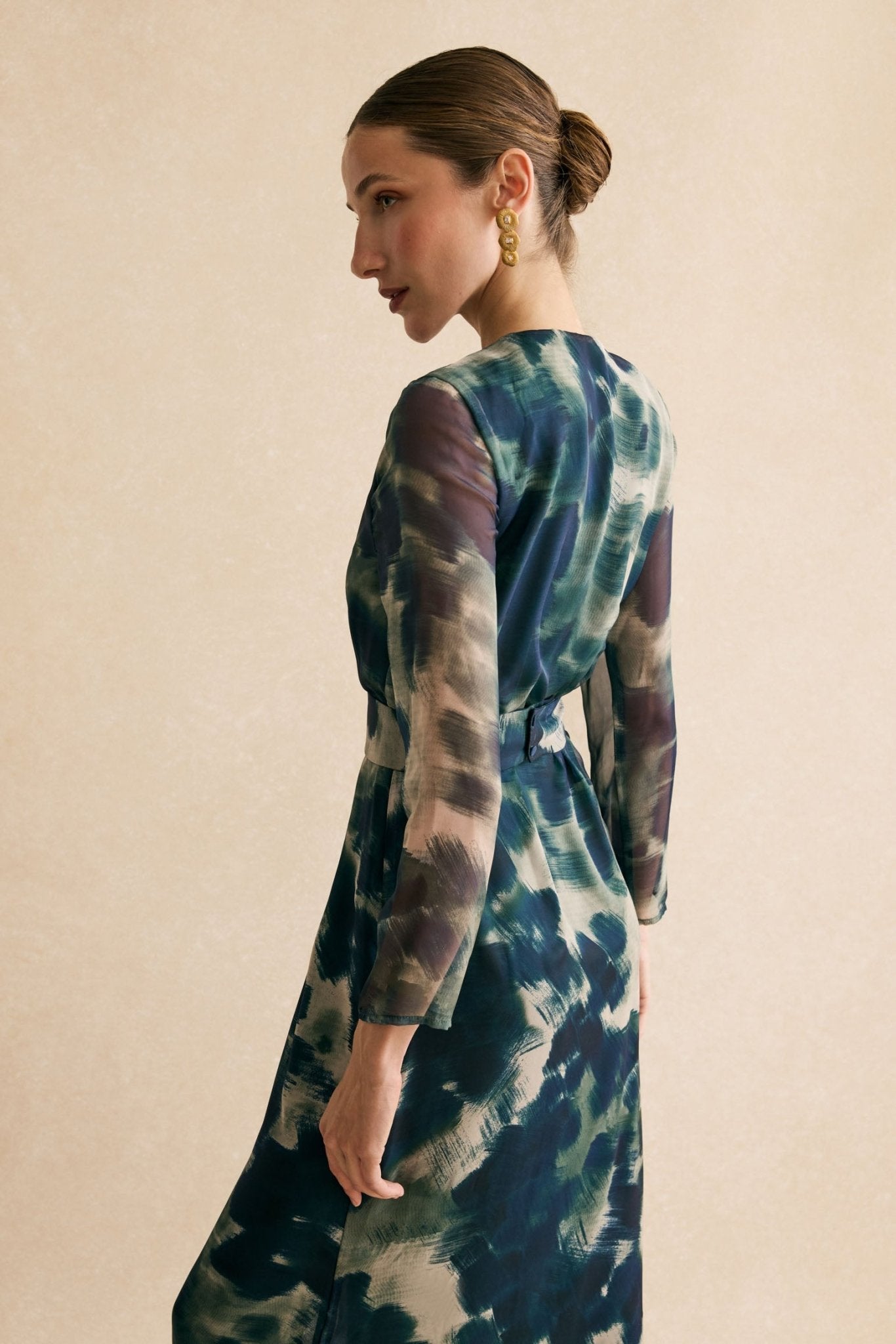 Vestido JULIET Estampado Azul - BIMANI