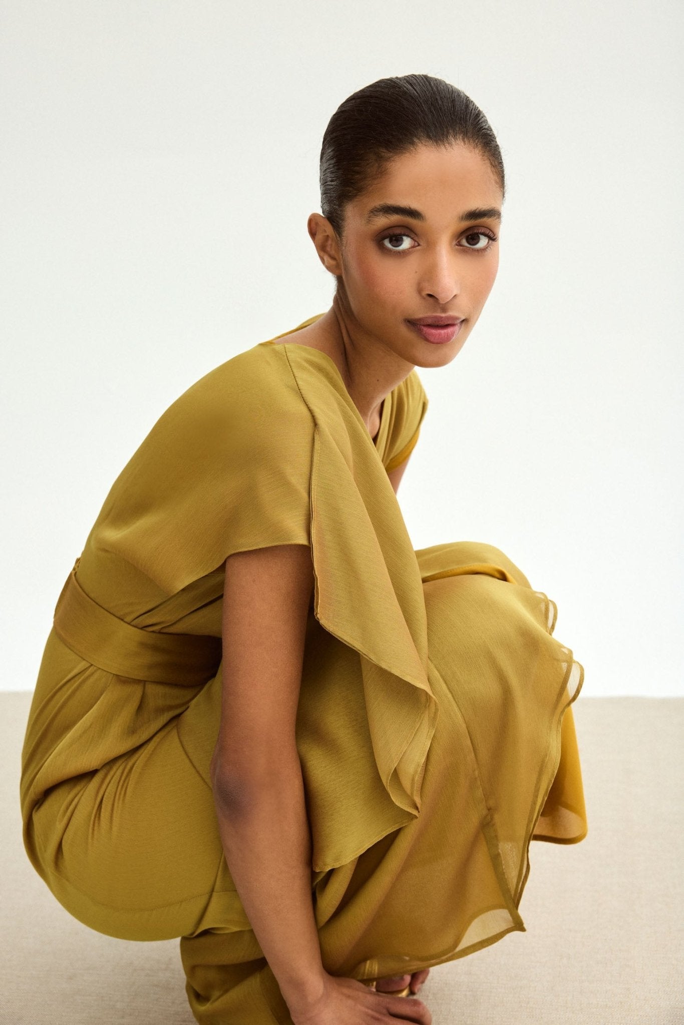 Vestido JULIET Oliva Peridoto - BIMANI