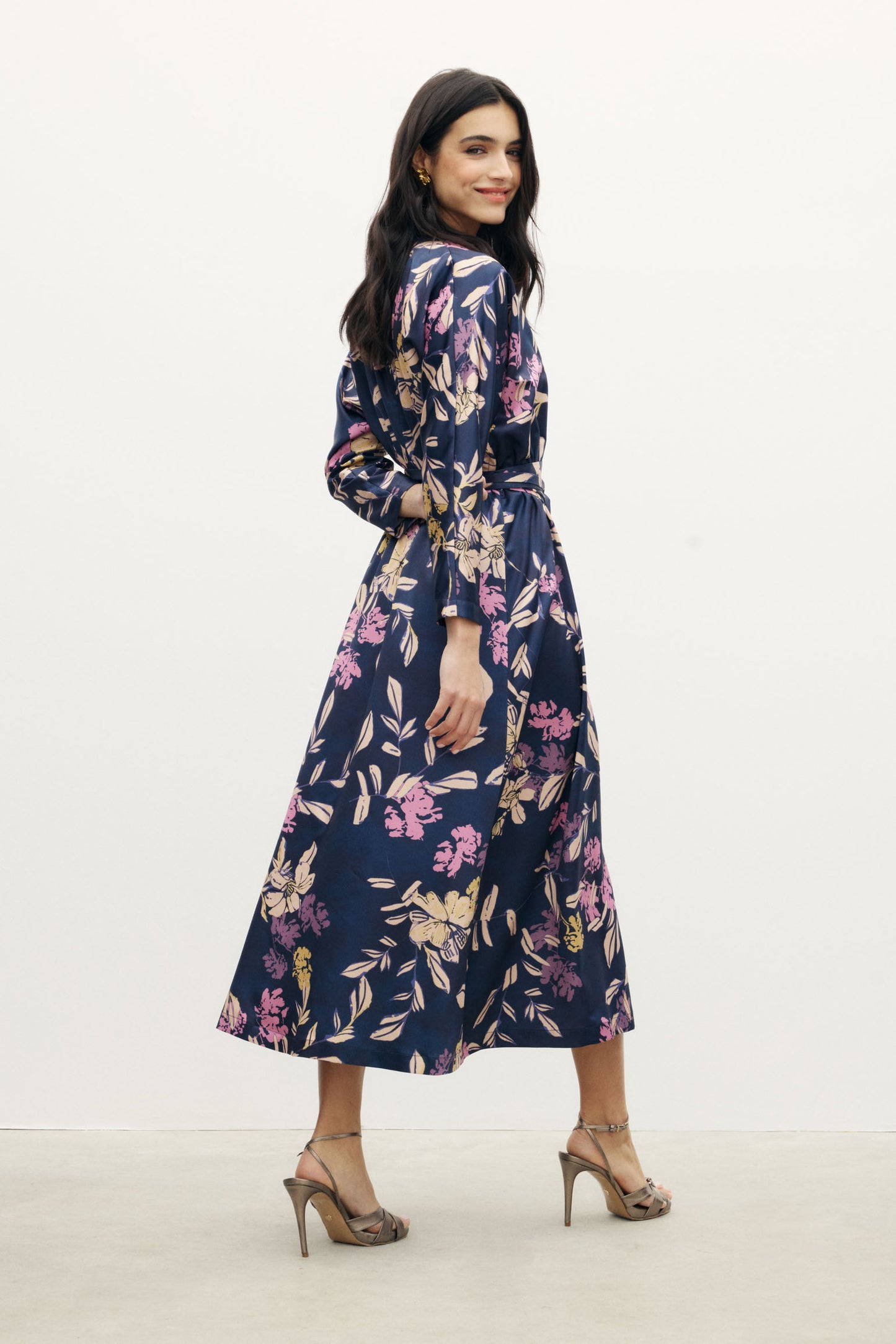 KERAMA Print Navy Dress