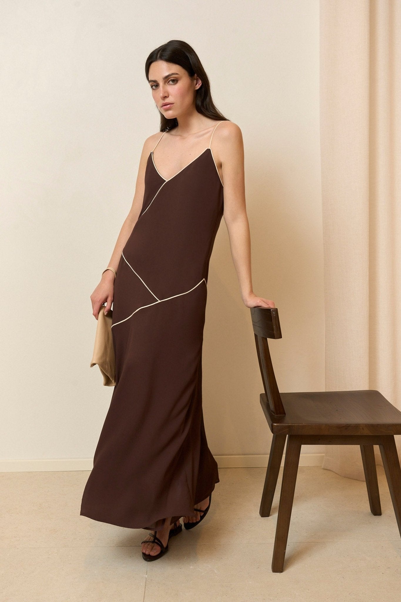 Vestido LARA Marrón Mocca - BIMANI