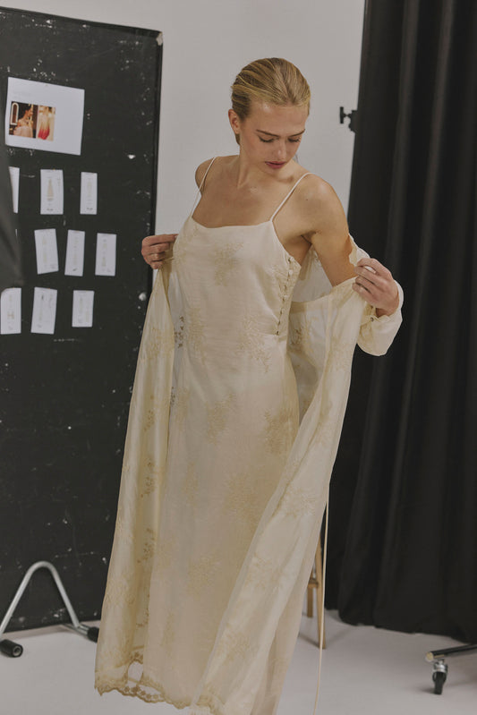 LEONIE Cream Nightgown