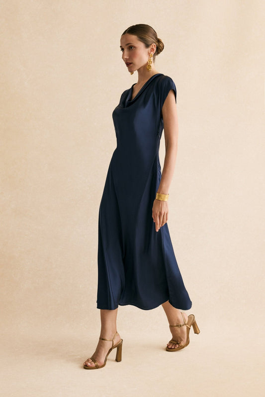 Vestido LOREN Azul Cantábrico - BIMANI