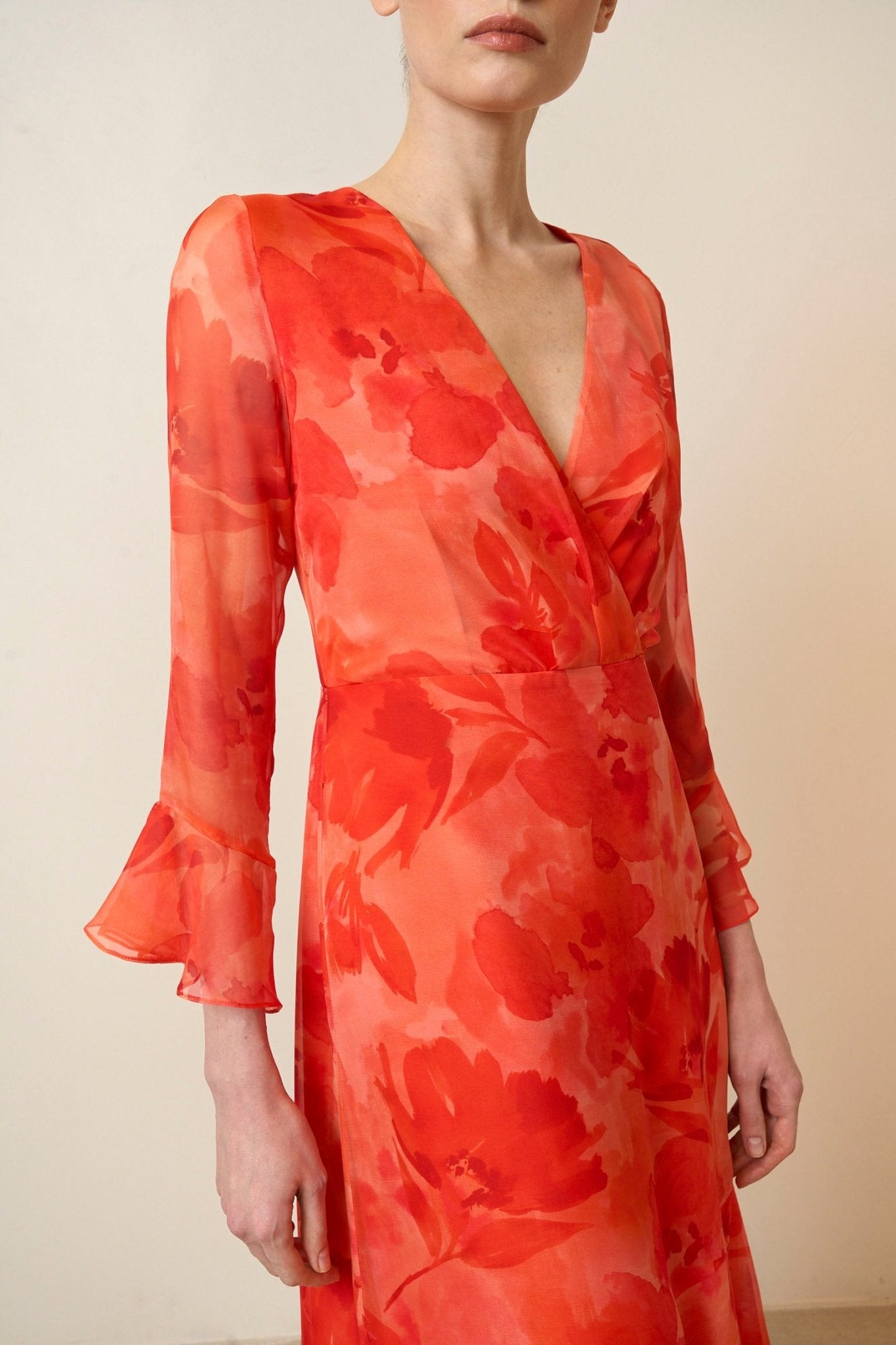 Vestido LOURDES Estampado Coral - BIMANI