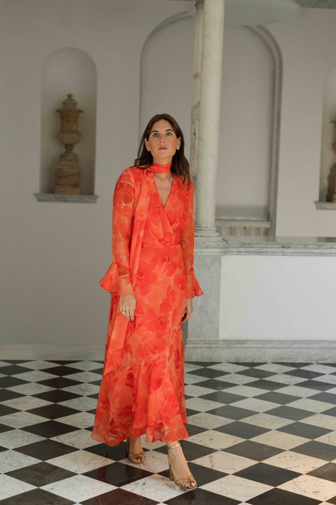 Vestido LOURDES Estampado Coral - BIMANI