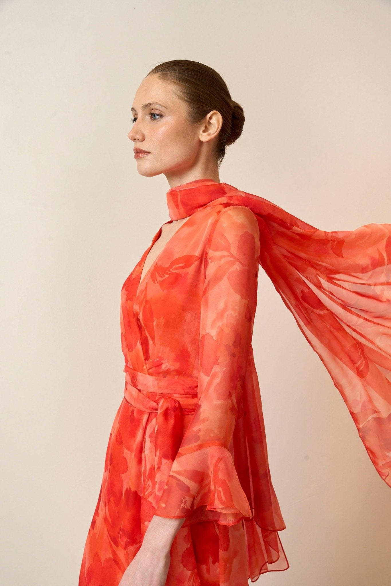 Vestido LOURDES Estampado Coral - BIMANI