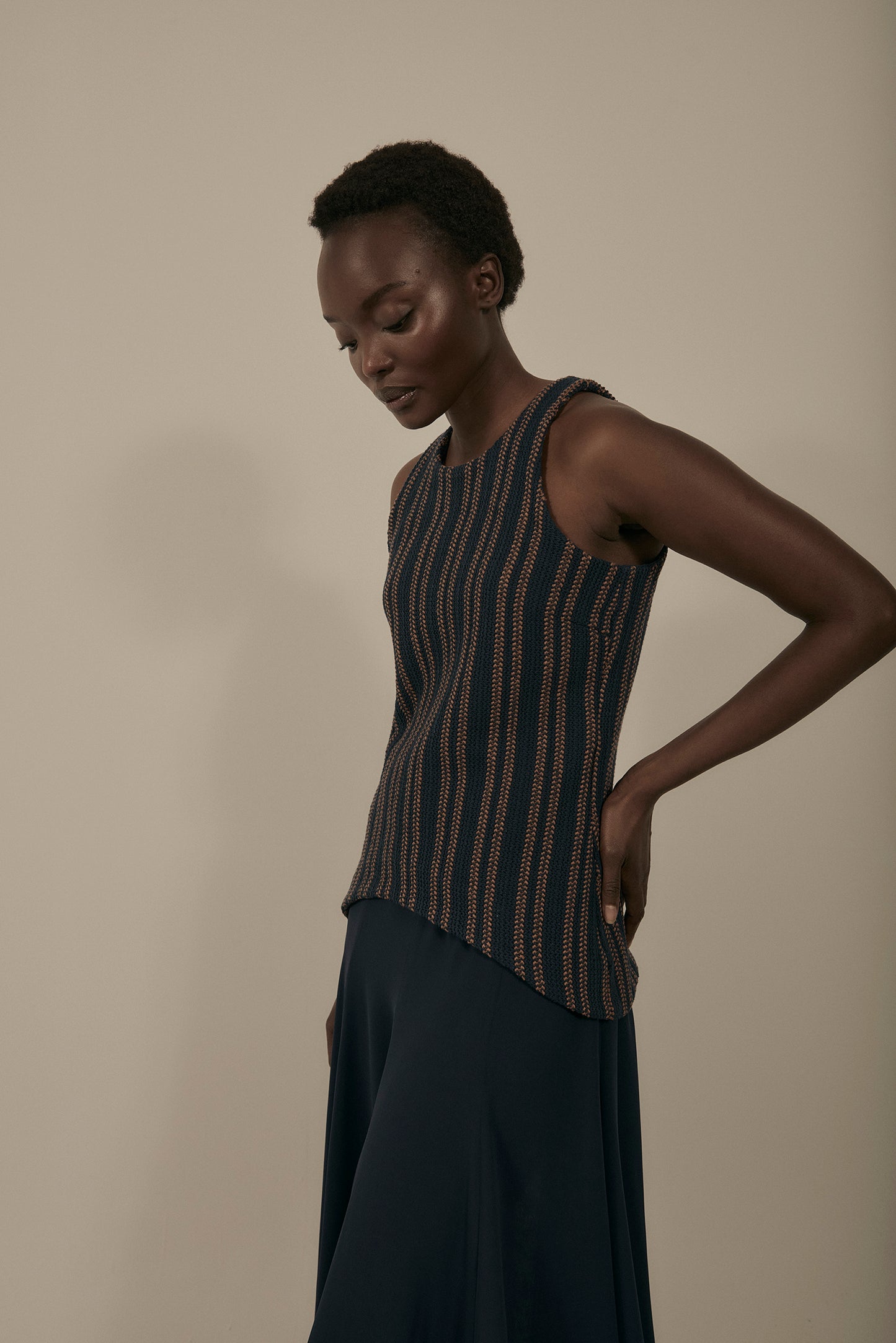 Vestido LUNÉ Rayas Azul