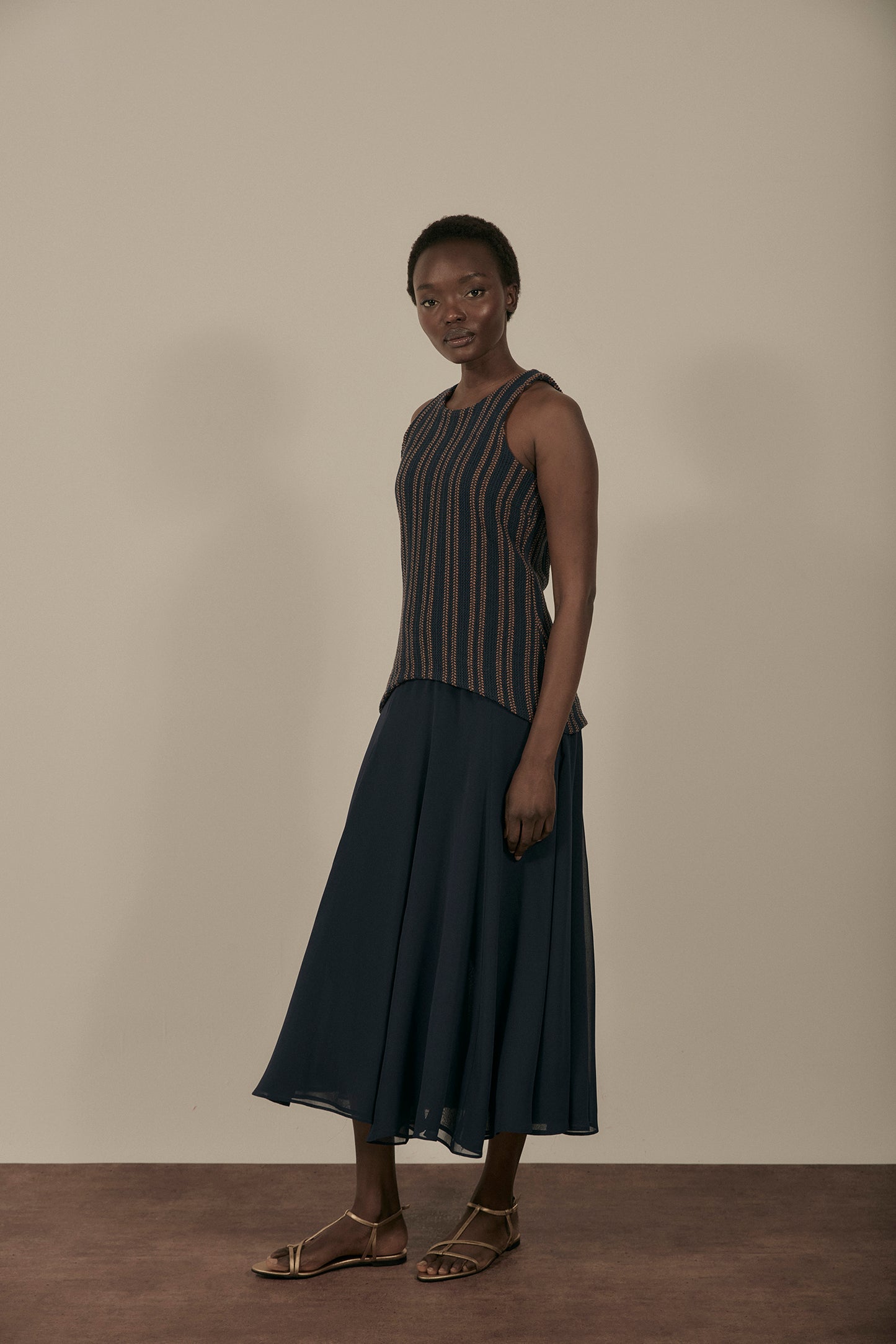 Vestido LUNÉ Rayas Azul