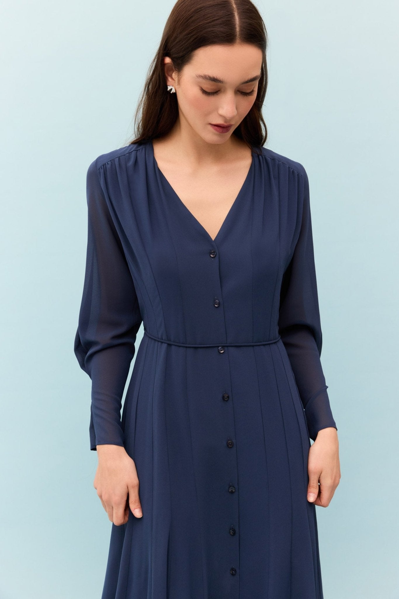 Vestido LYRA Azul Cantábrico - BIMANI