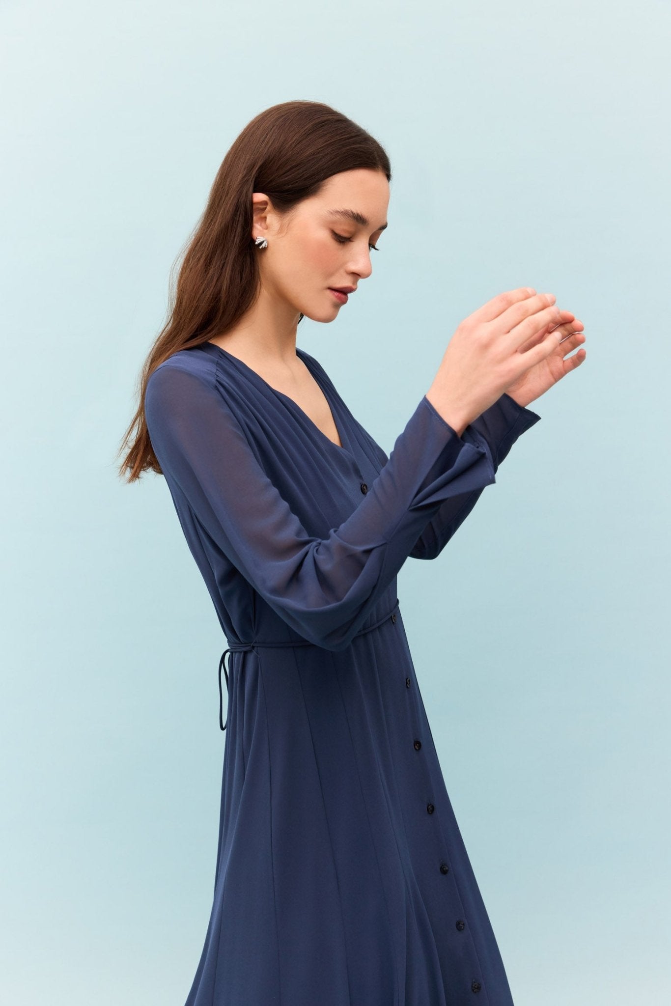 Vestido LYRA Azul Cantábrico - BIMANI