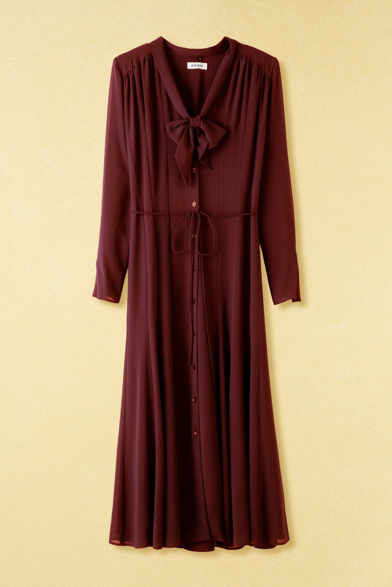 Vestido LYRA Burdeos Monastrell - BIMANI