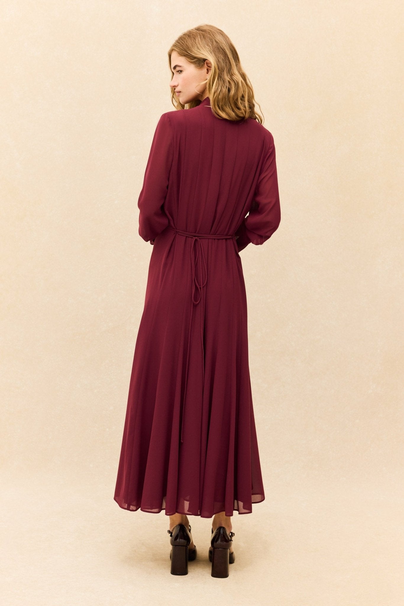 Vestido LYRA Burdeos Monastrell - BIMANI