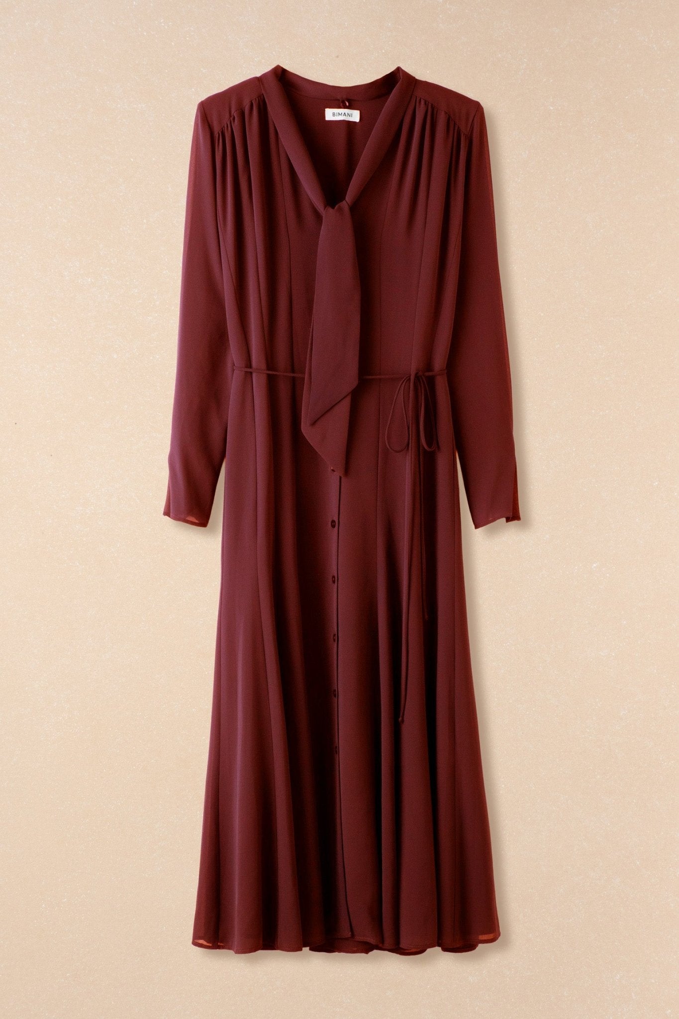 Vestido LYRA Burdeos Monastrell - BIMANI