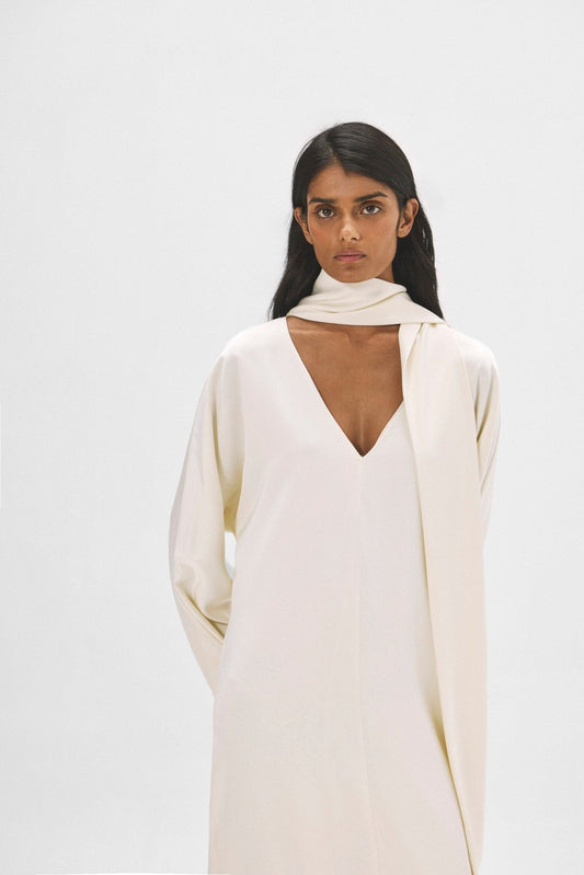 Vestido MATHILDE Crema - BIMANI