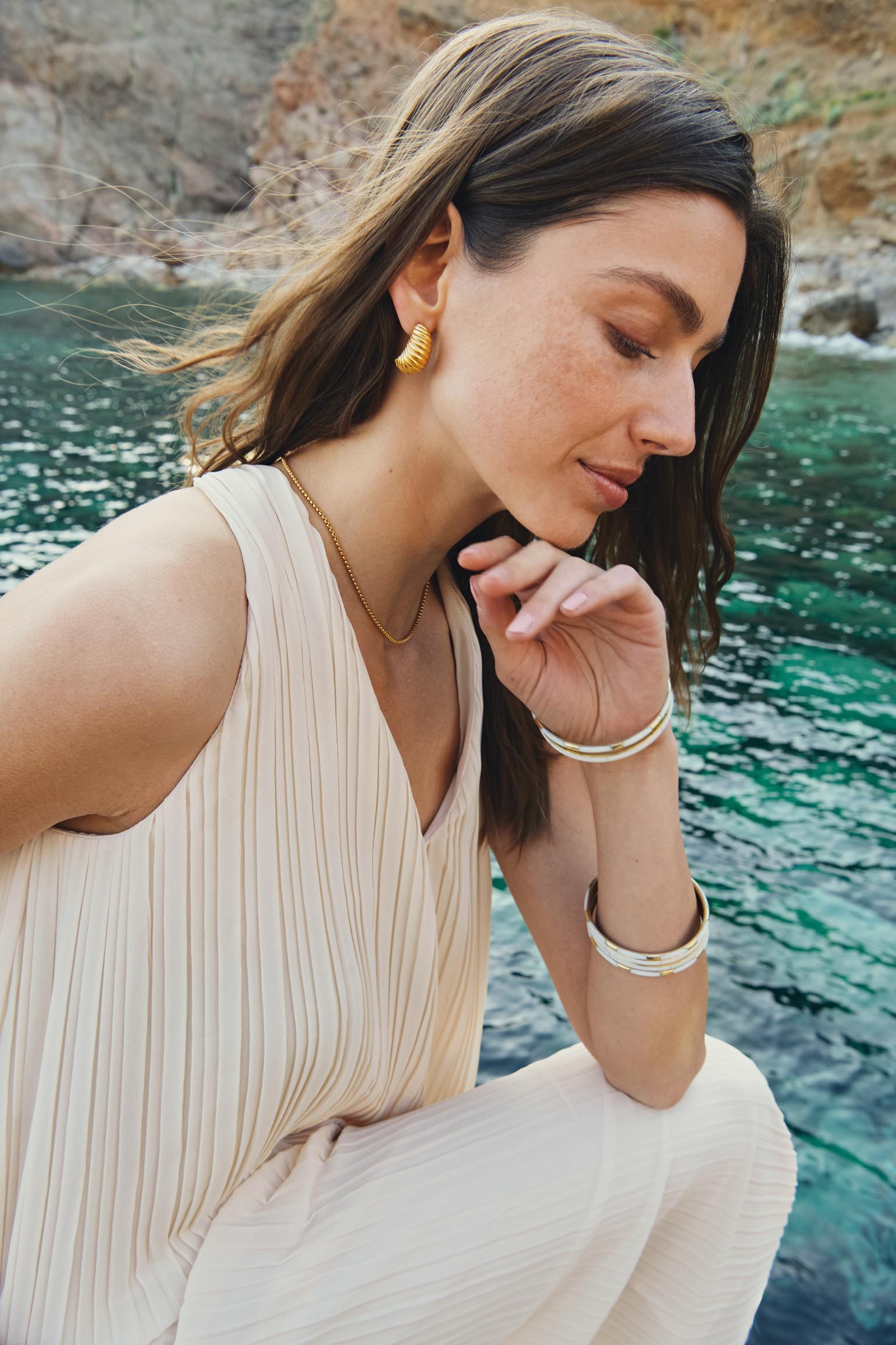 Vestido MENORCA Beige Caliza - BIMANI